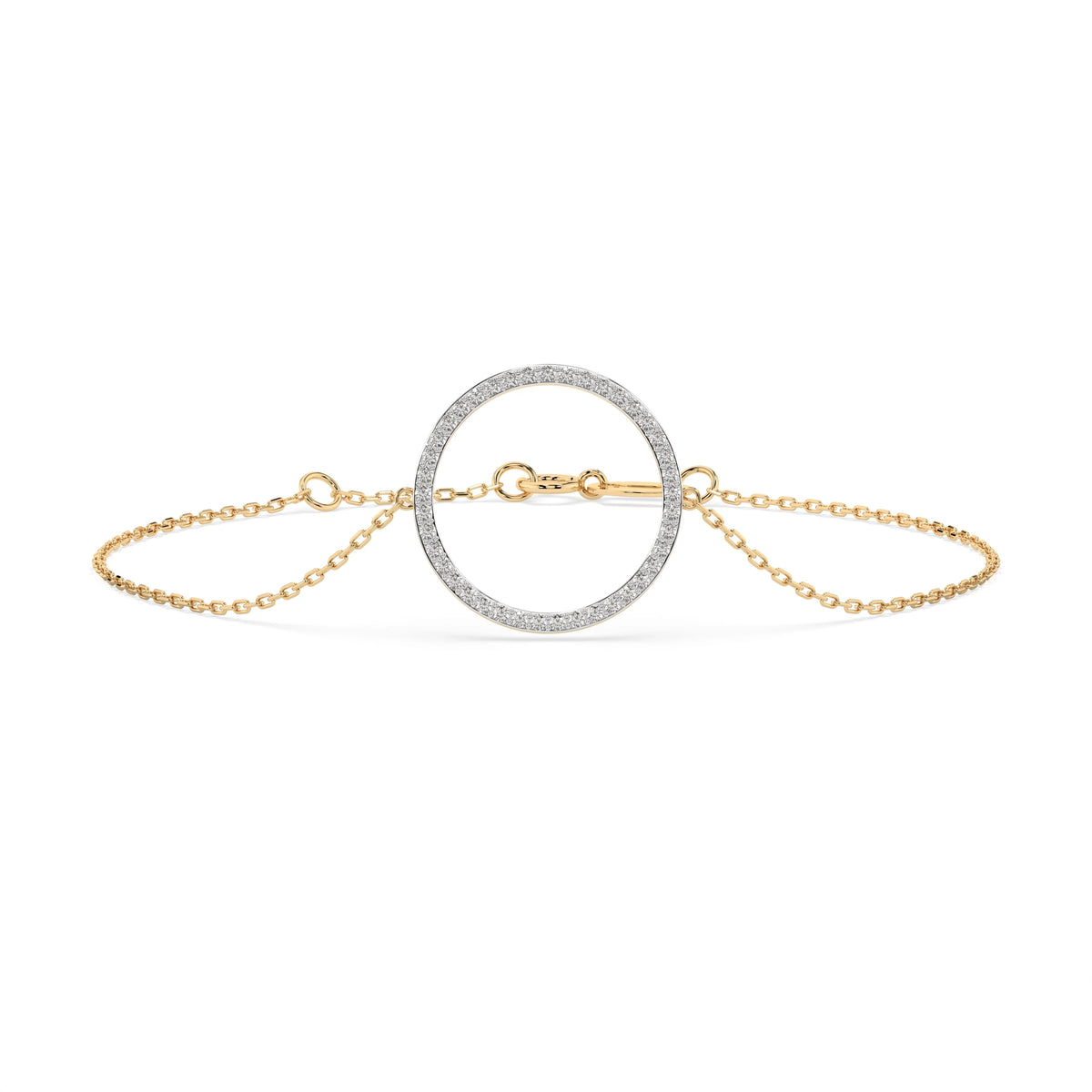 Brățară din Aur cu Diamante, Forma Rotund Briliant, 0,21 CT