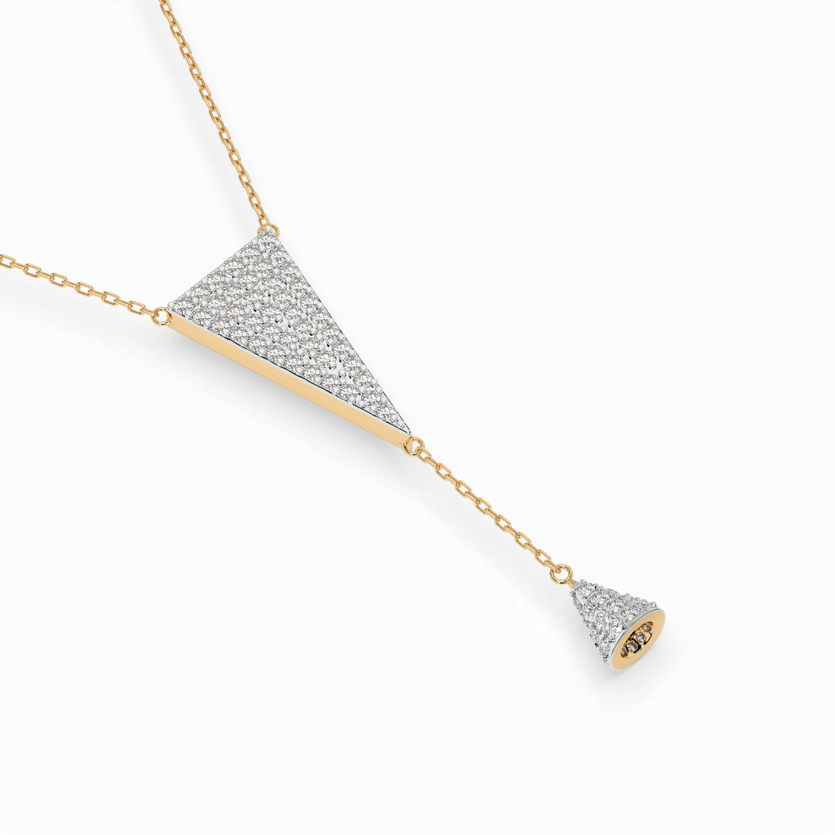 Colier din Aur cu Diamante, Forma Rotund Briliant, 0,41 CT