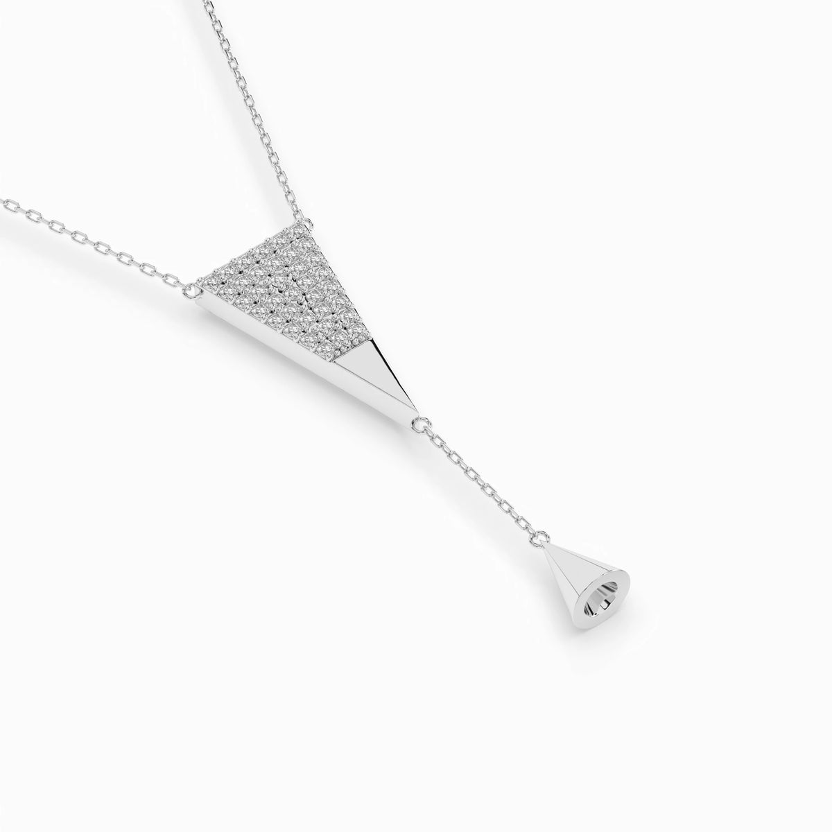 Colier din Aur cu Diamante, Forma Rotund Briliant, 0,22 CT