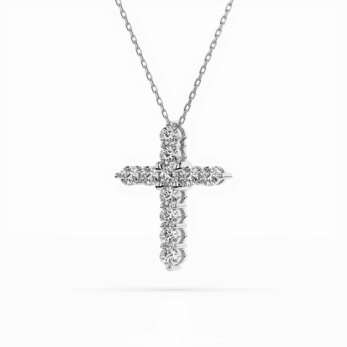 Colier din Aur cu Diamante, Forma Rotund Briliant, 0,52 CT