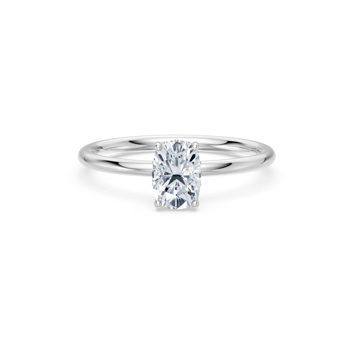 Inel de Logodnă Solitaire din Aur, Diamant Cushion 1,00 CT
