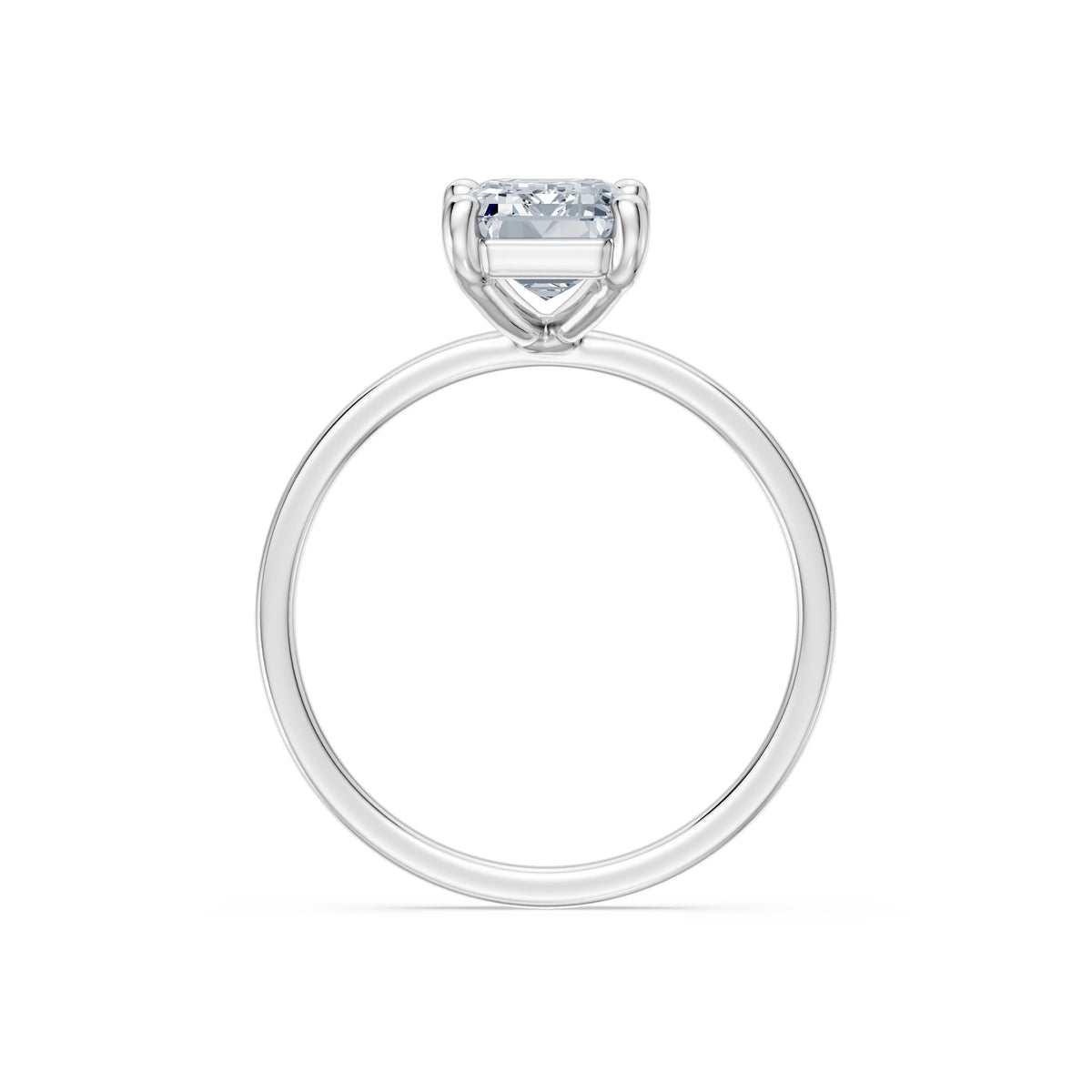Inel de Logodnă Solitaire din Aur, Diamant Emerald 2,00 CT