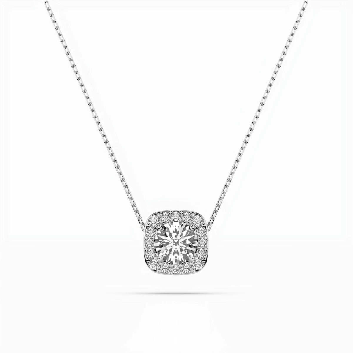 Colier din Aur cu Diamante, Forma Rotund Briliant, 0,50 CT