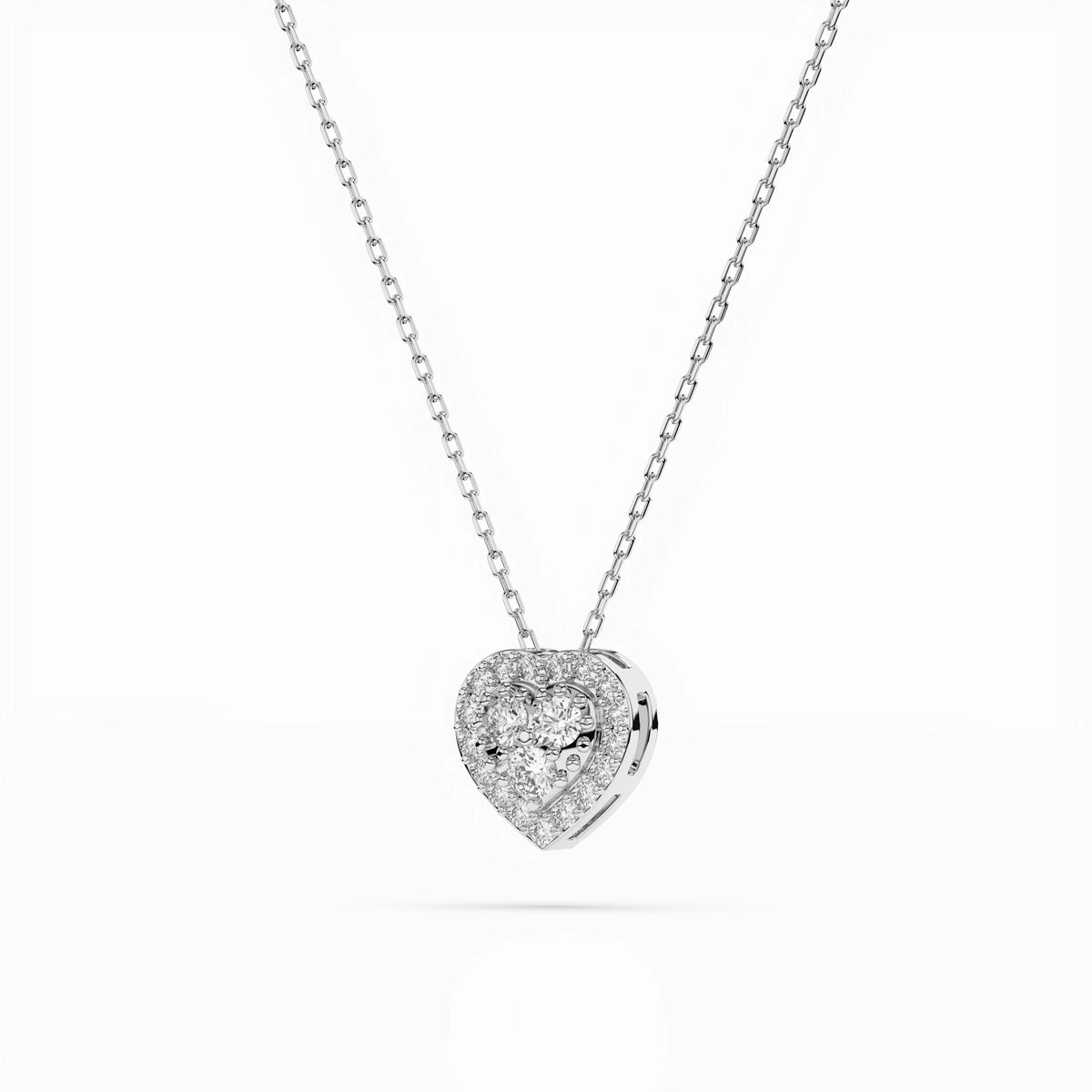 Colier din Aur cu Diamante, Forma Rotund Briliant, 0,17 CT