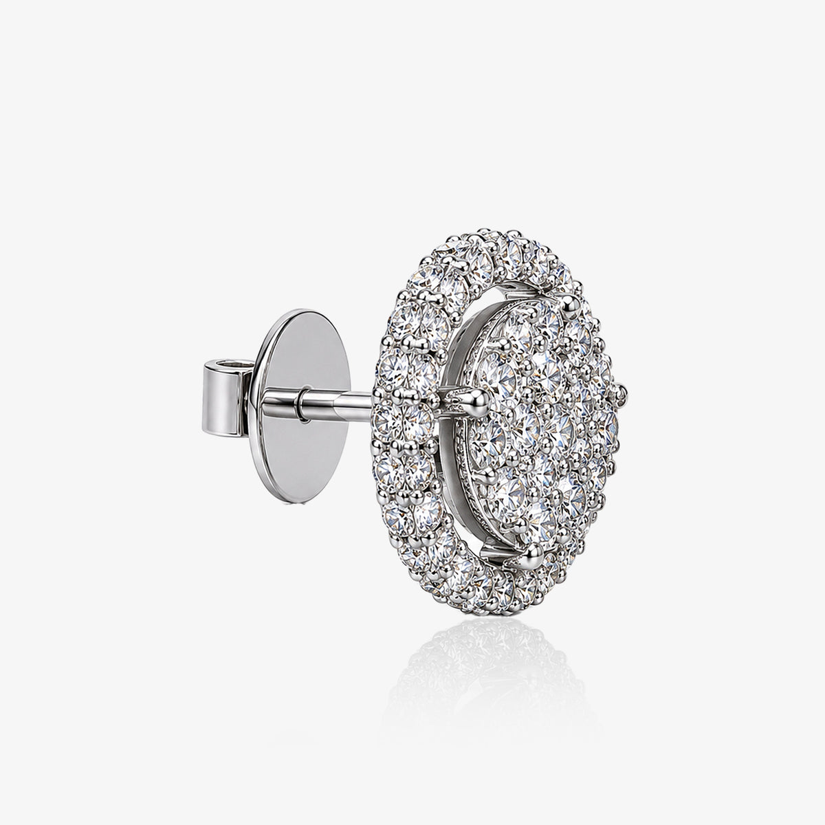 Cercei stud din aur alb 18K cu diamante naturale 0,72 ct – KP0034850