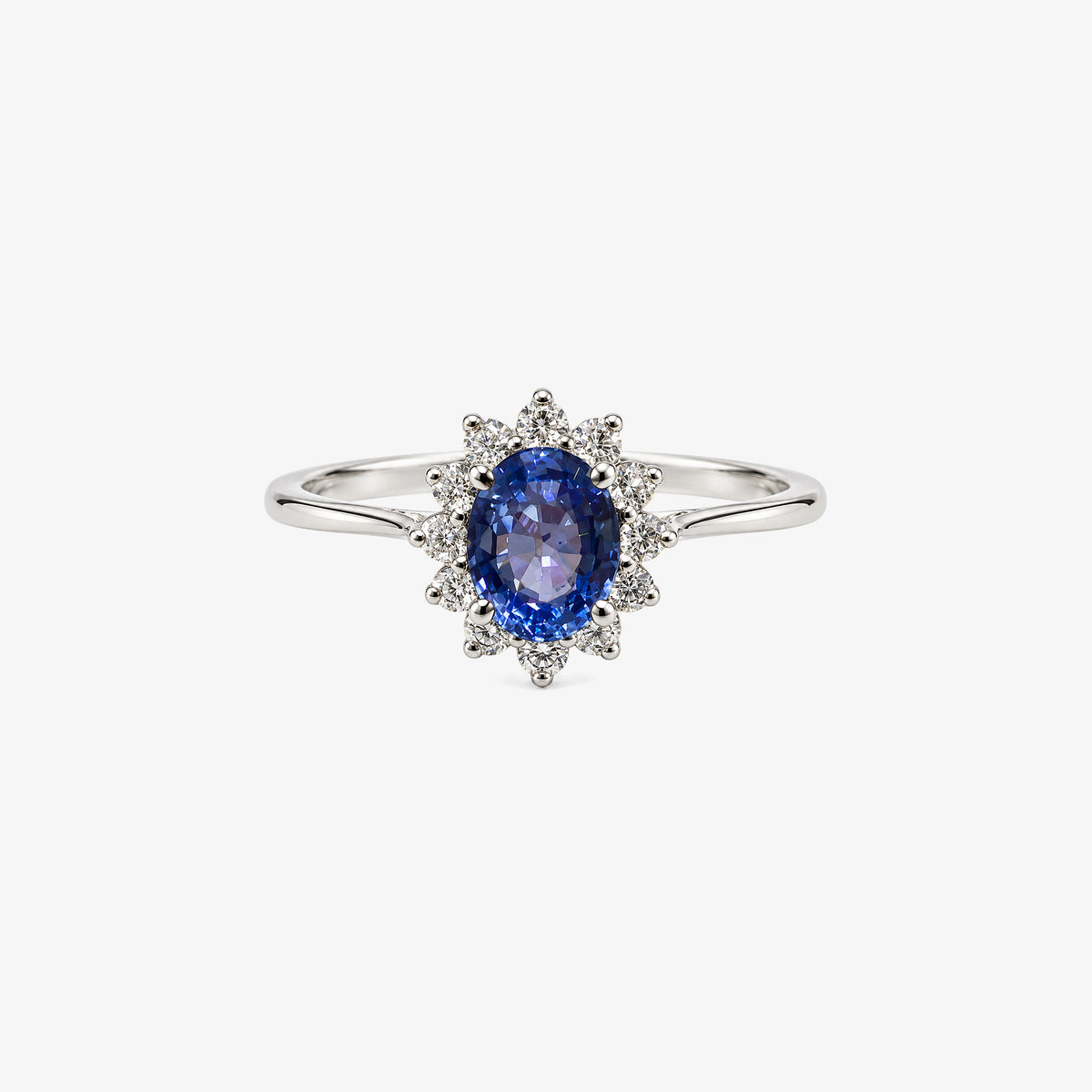 Inel din aur 18K cu safire 0,47 ct și diamante naturale 0,11 ct