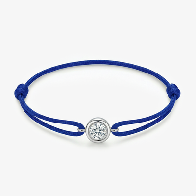 Bratara pe snur cu pandantiv si diamant 0.25ct