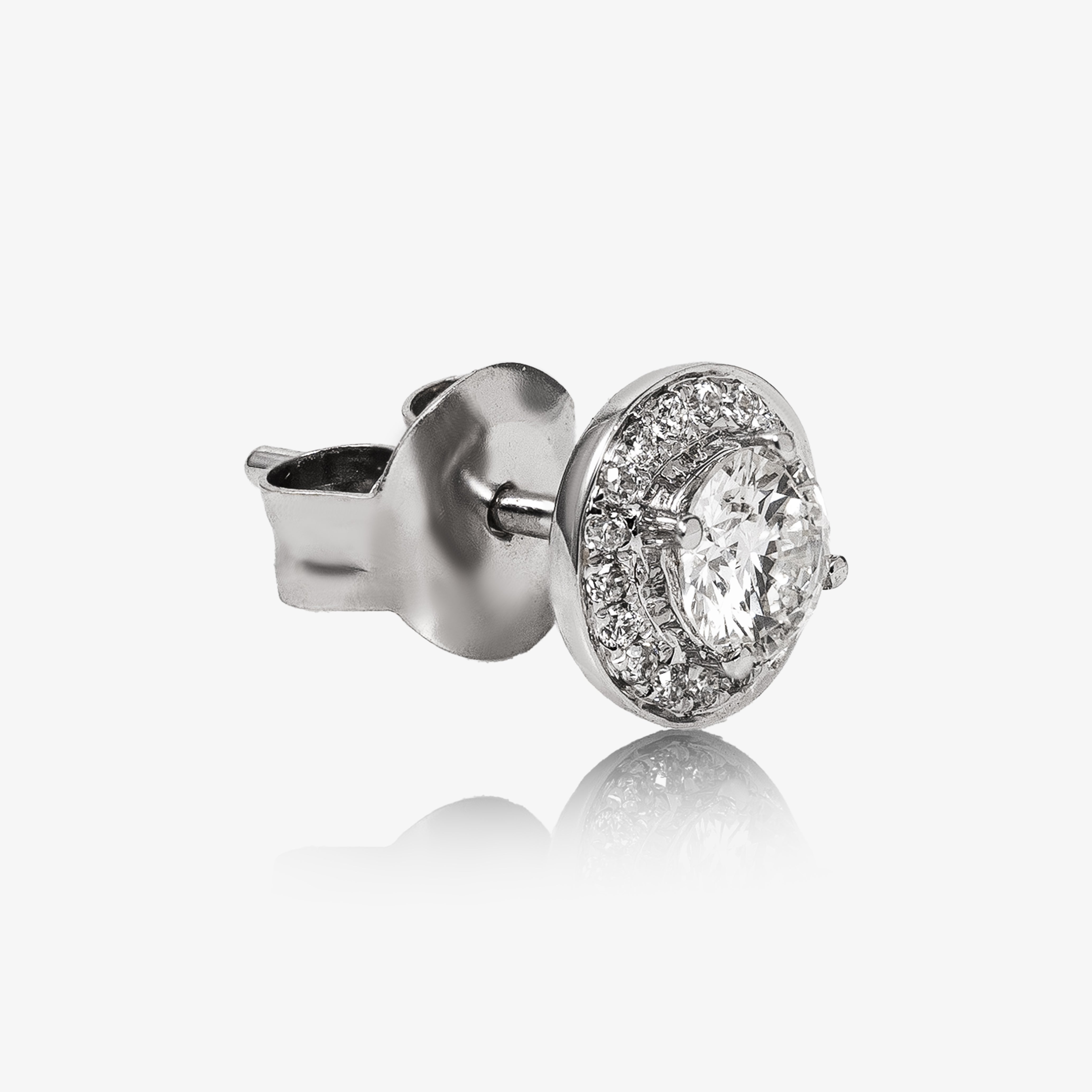 Cercei aur 18k cu diamante 0.59 ct