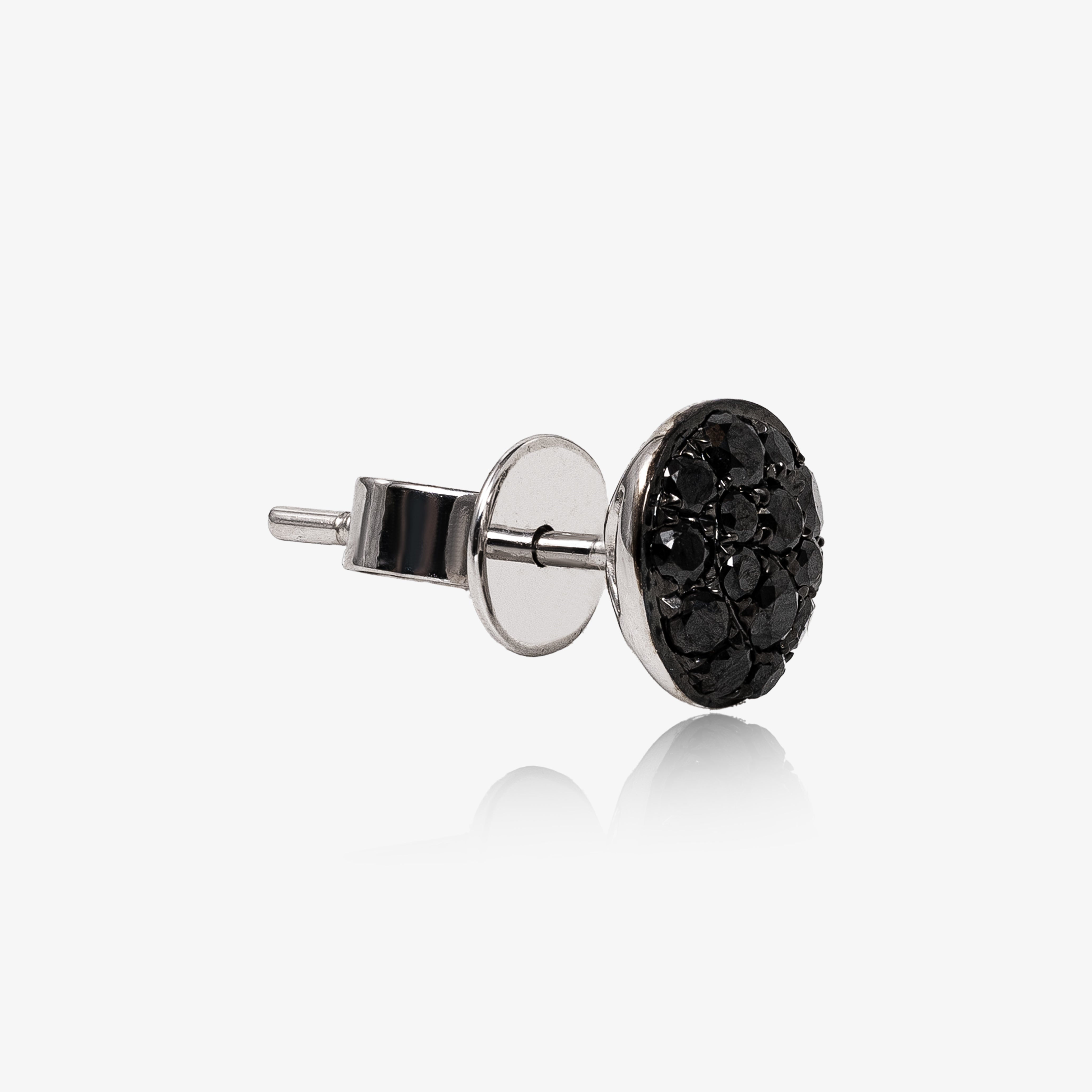 Cercei aur 18k cu diamante negre 0.45 ct