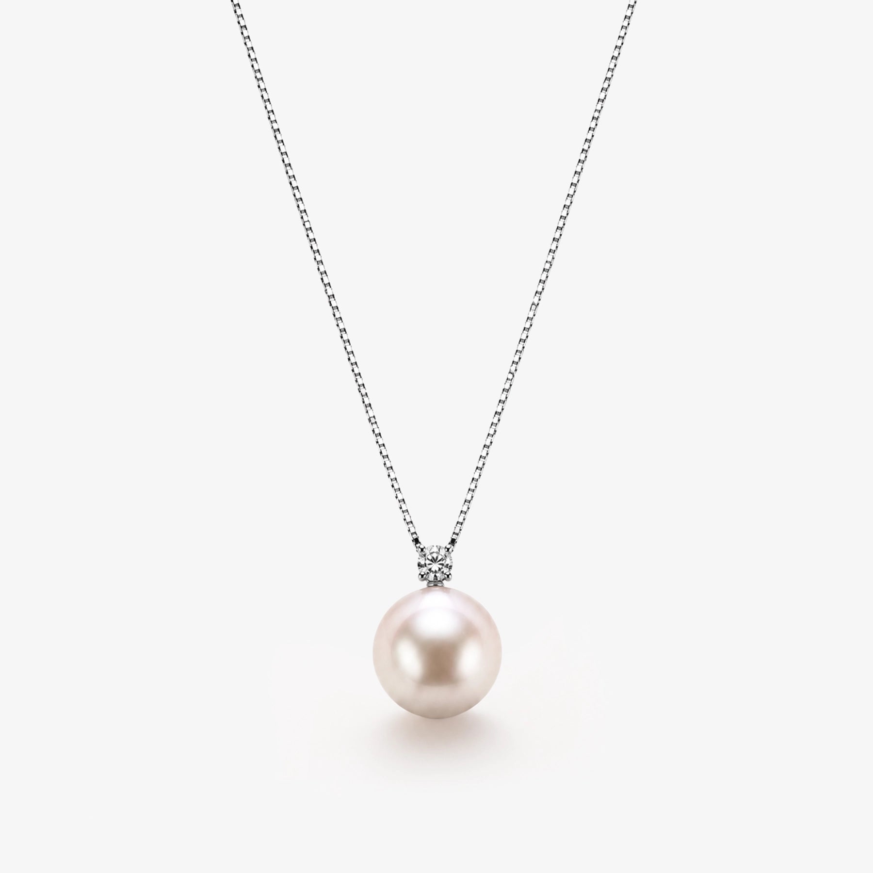 Colier aur 18k cu perla si diamant