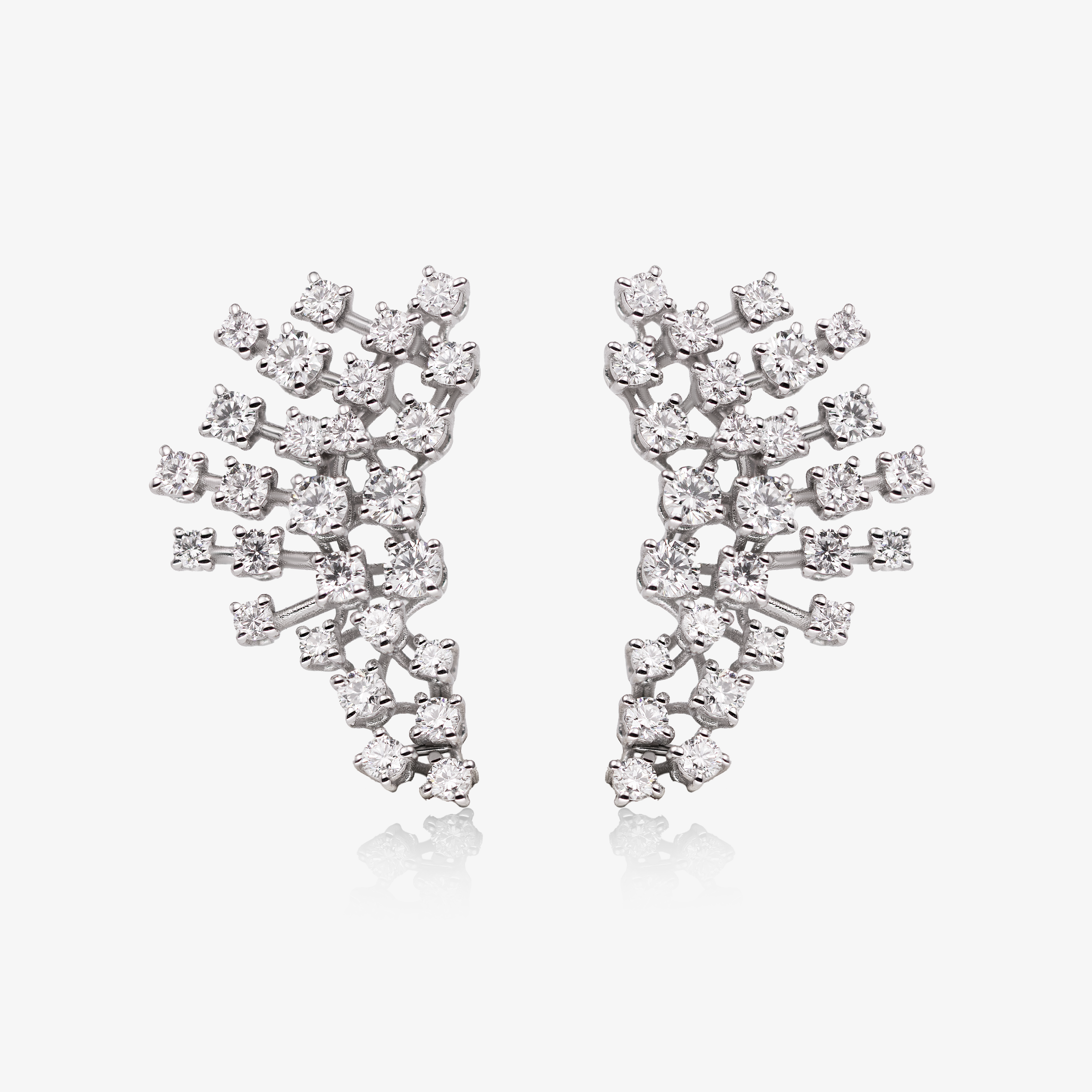 Cercei aur 18k cu diamante 2.50 ct