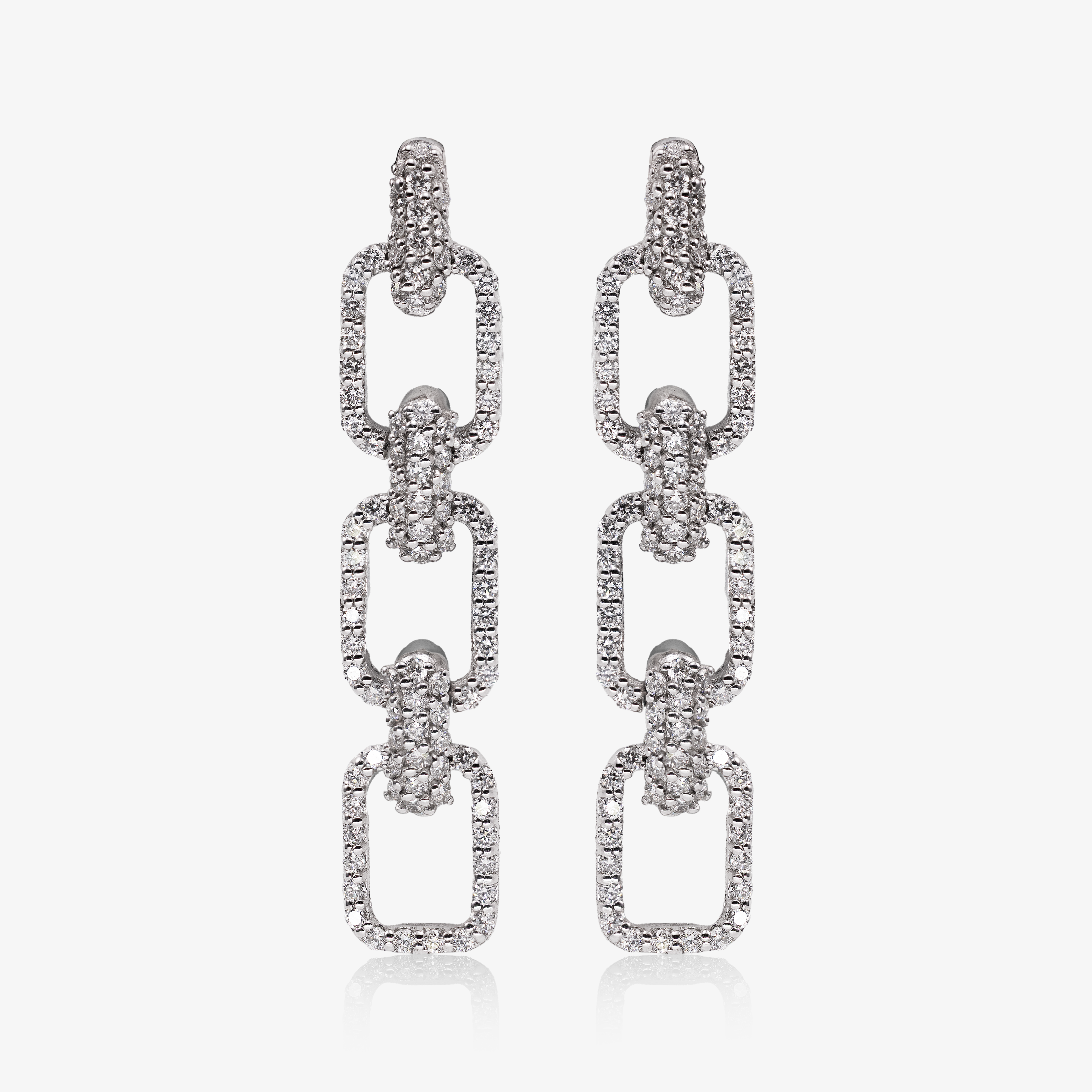 Cercei aur 18k cu diamante 1.41 ct