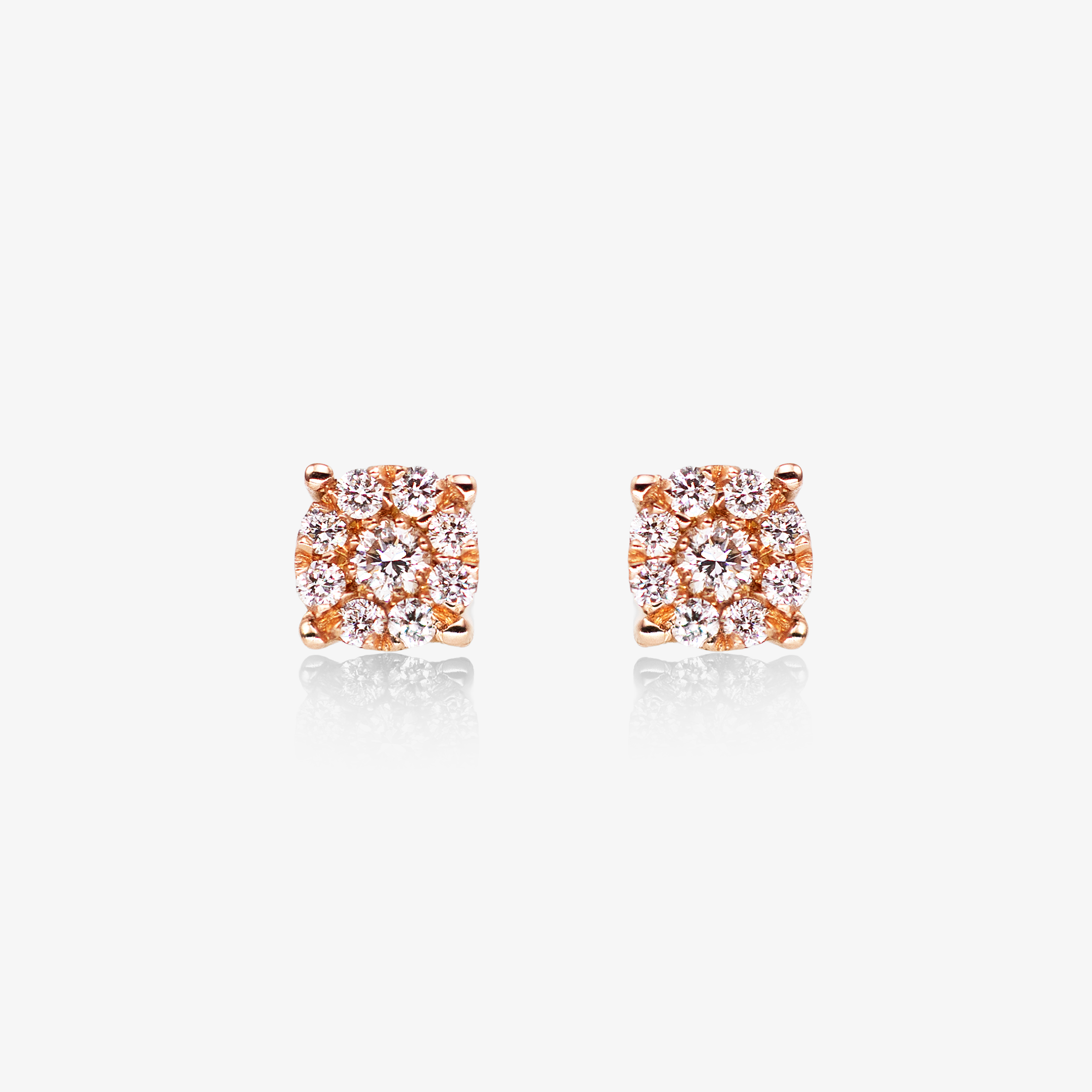 Cercei aur 18k cu diamante 0.20 ct