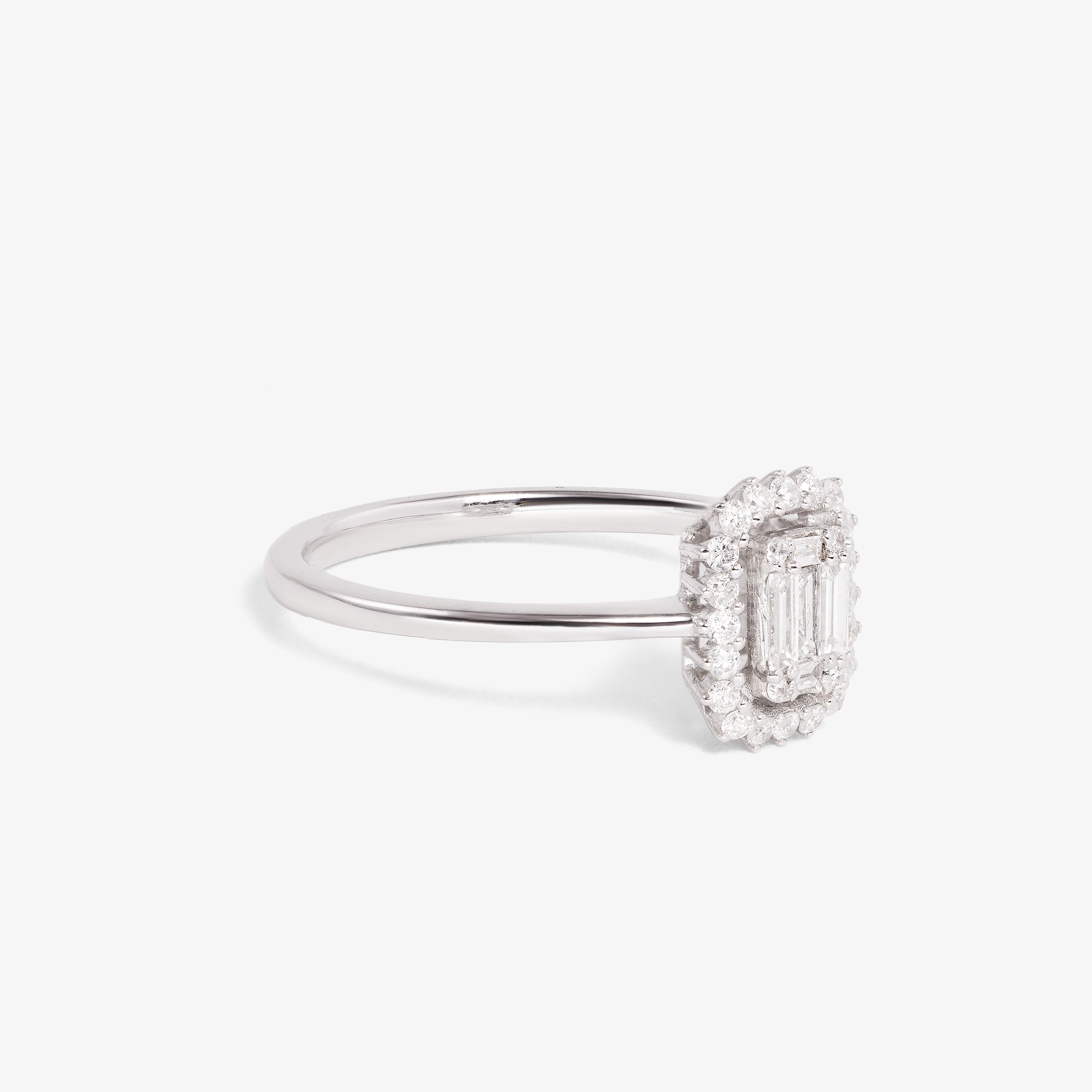 Inel aur 18k cu diamante 0.33 ct