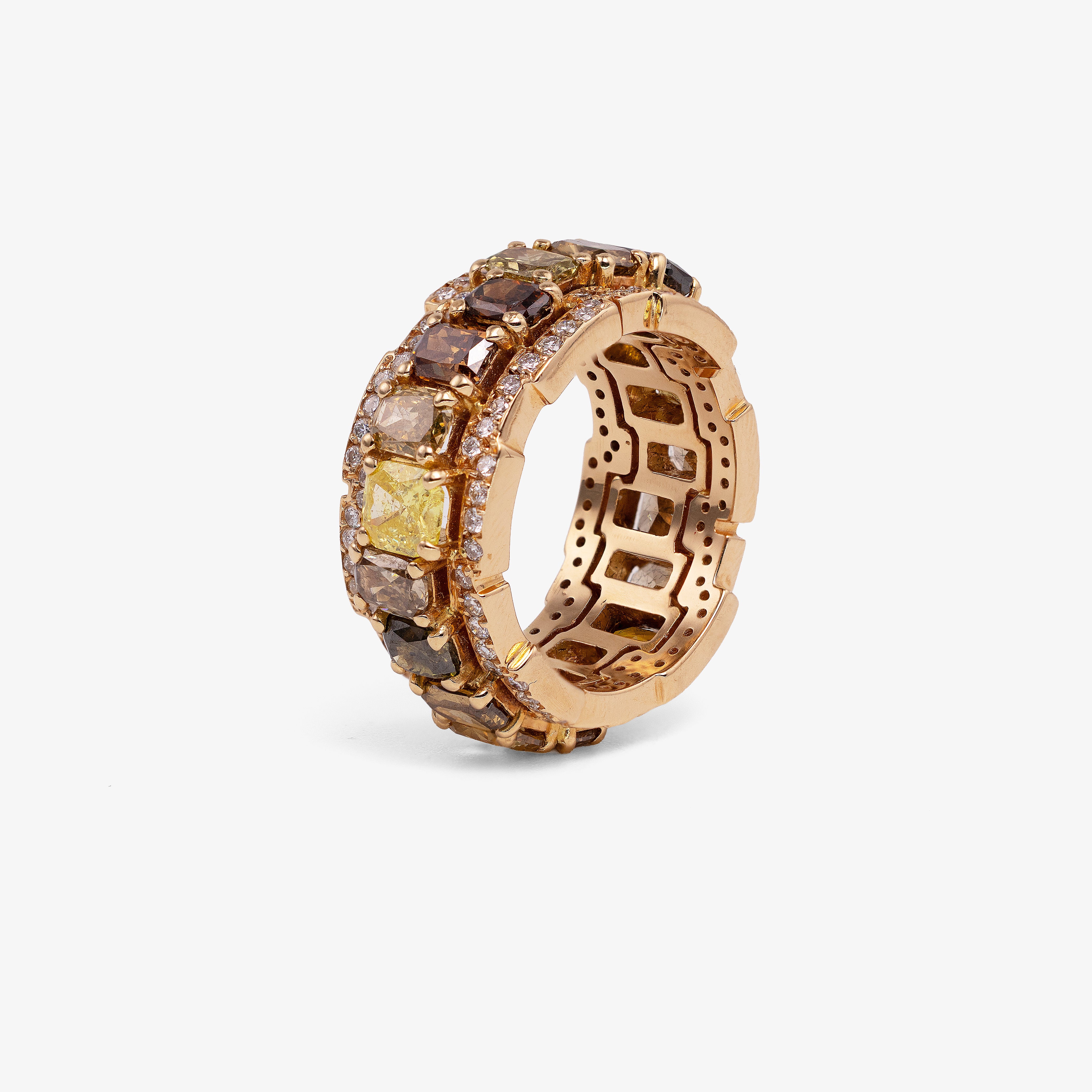 Inel aur 18k cu diamante 6.51 ct