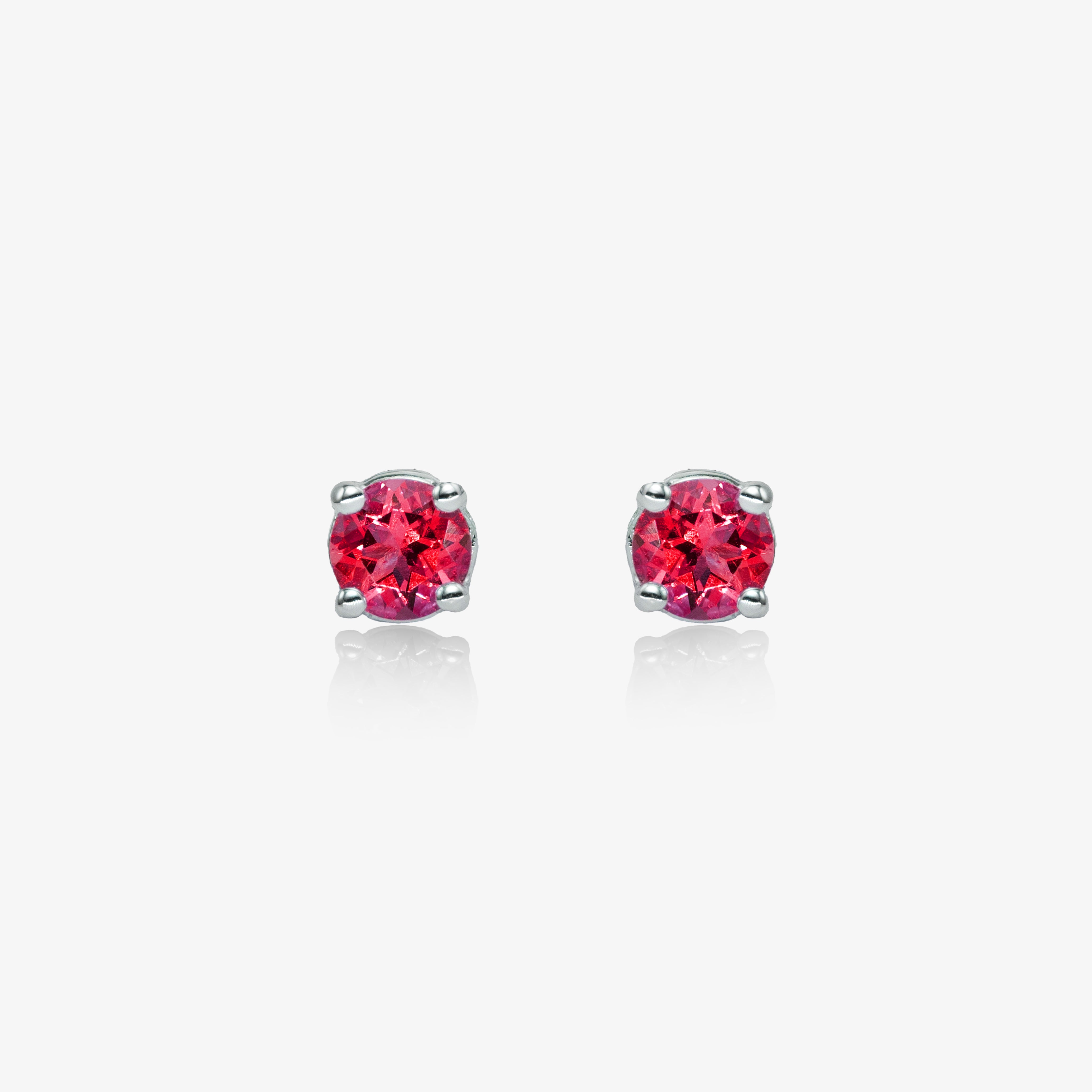 Spotlight earrings with ruby