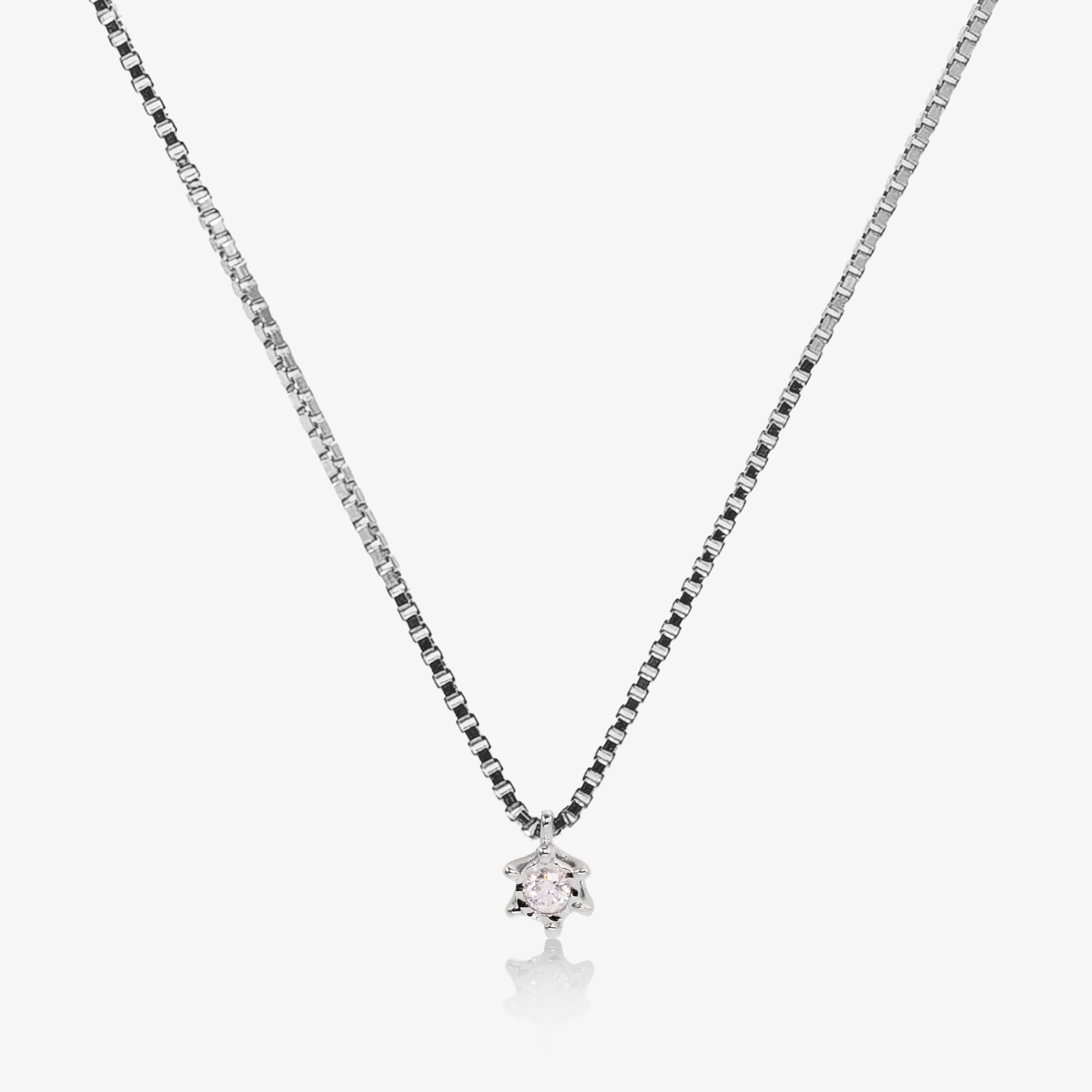 Colier Star aur 18k cu diamant