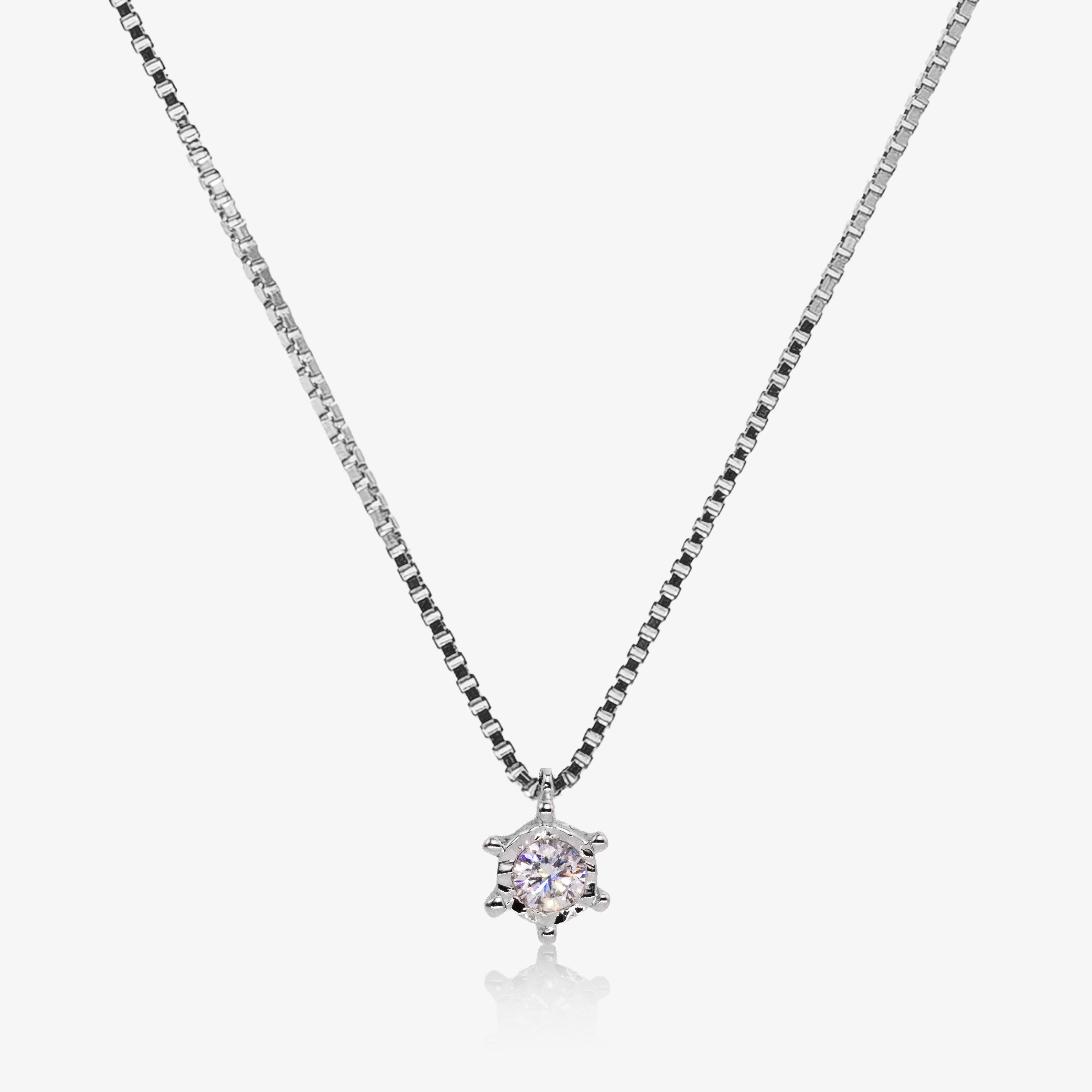 Colier Star aur 18k cu diamant