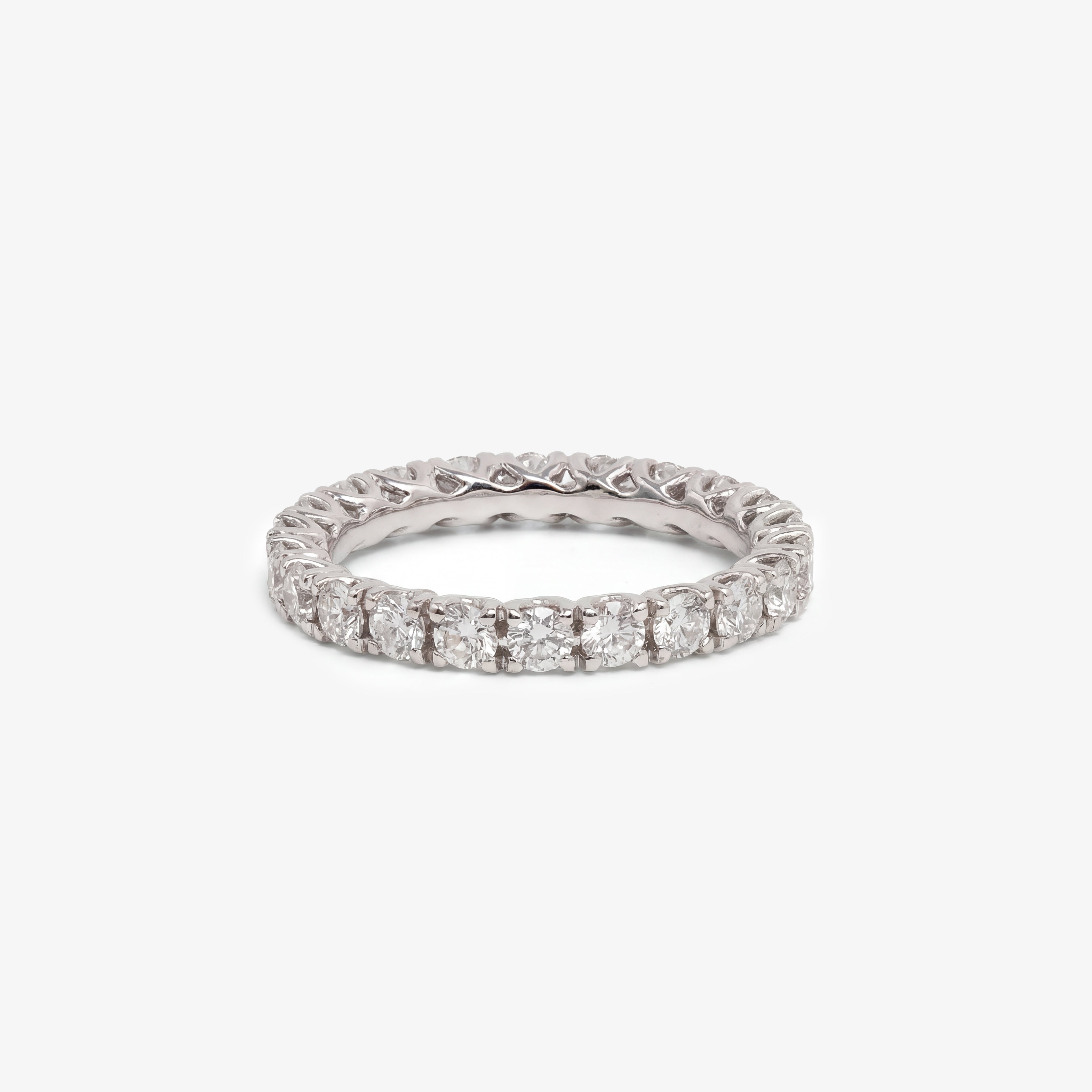 Inel eternity din aur 18k  cu diamante 1.5ct
