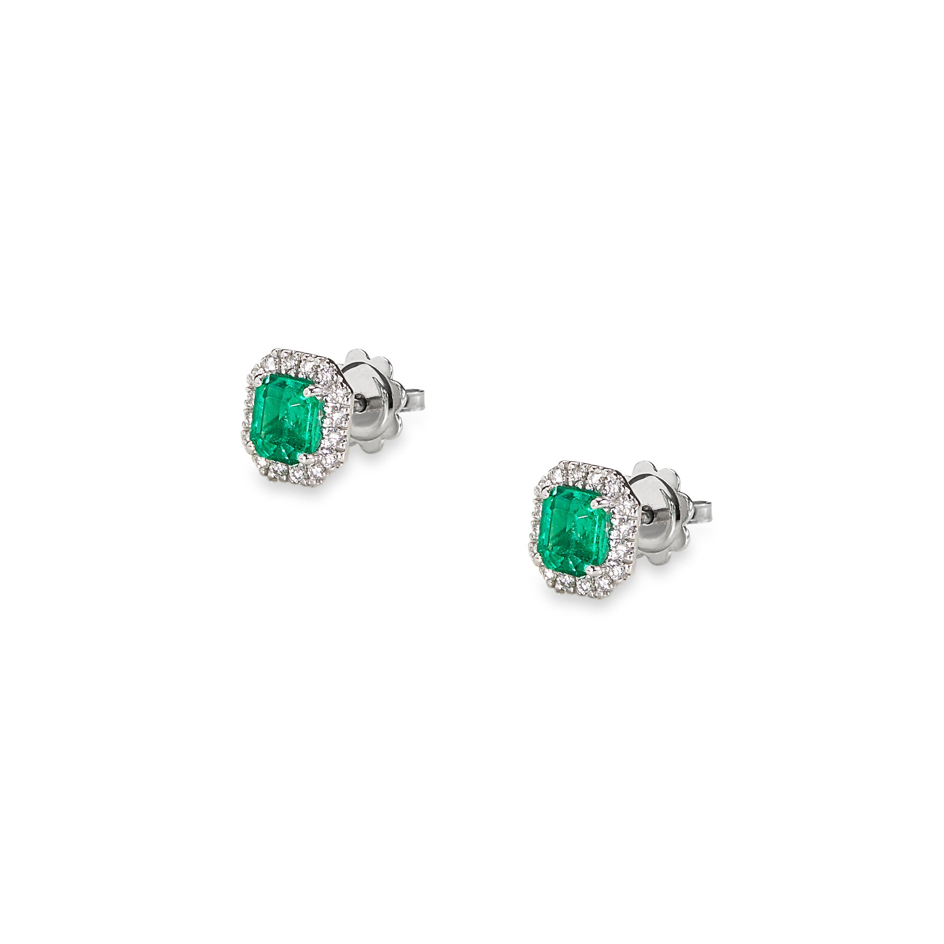 Columbia emerald earrings 1.48 ct