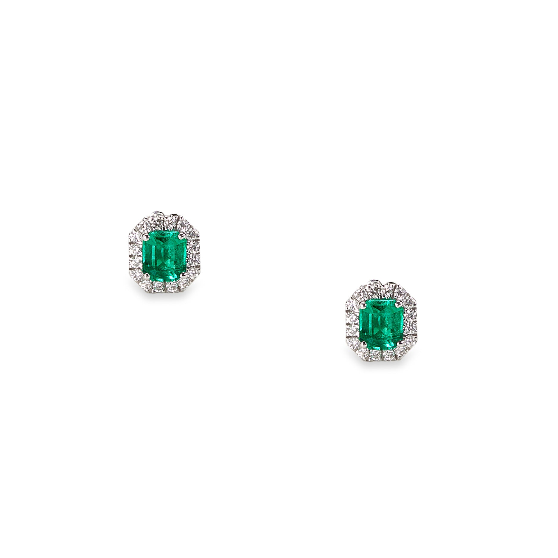 Columbia emerald earrings 1.48 ct