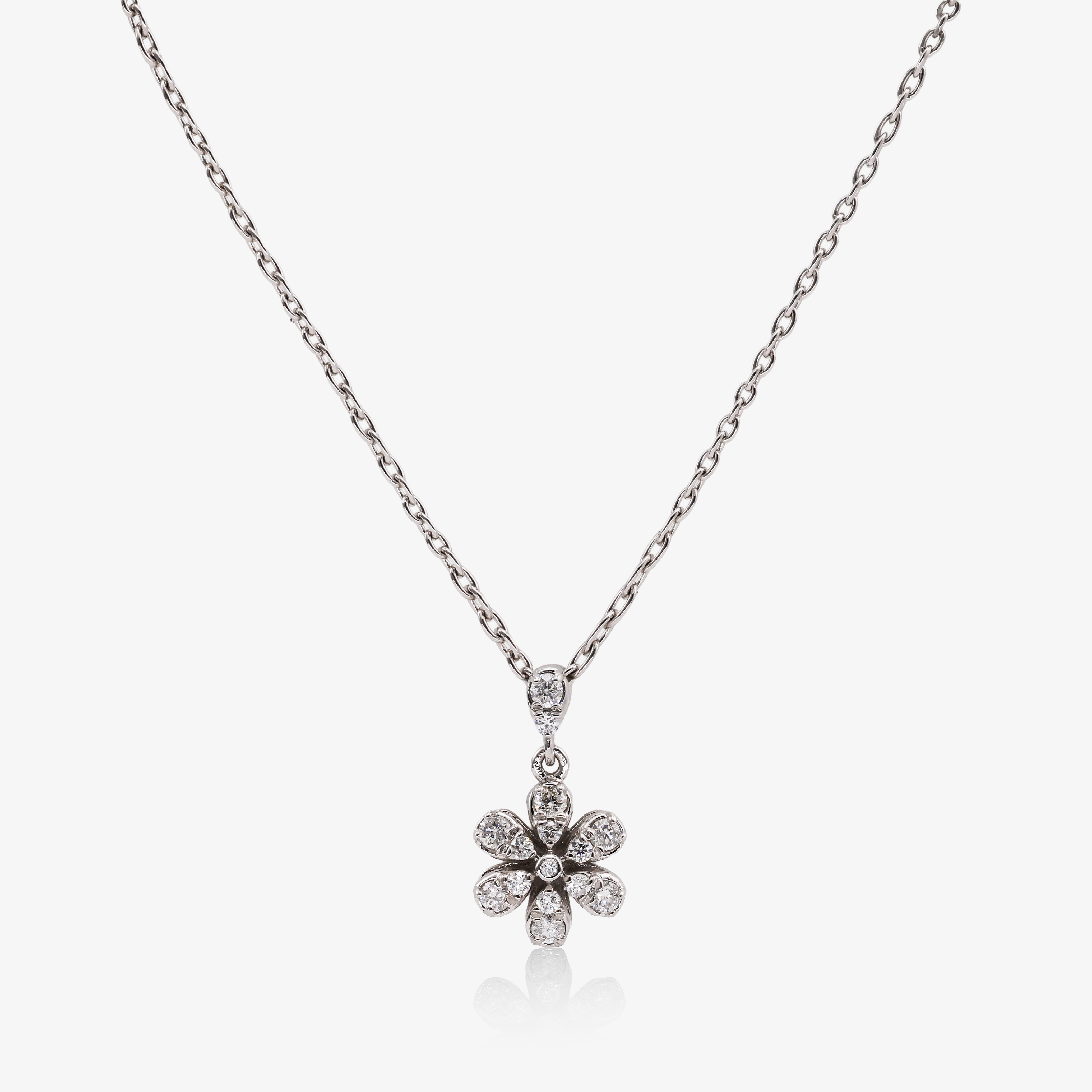 Colier aur 18k cu diamante 0.16 ct