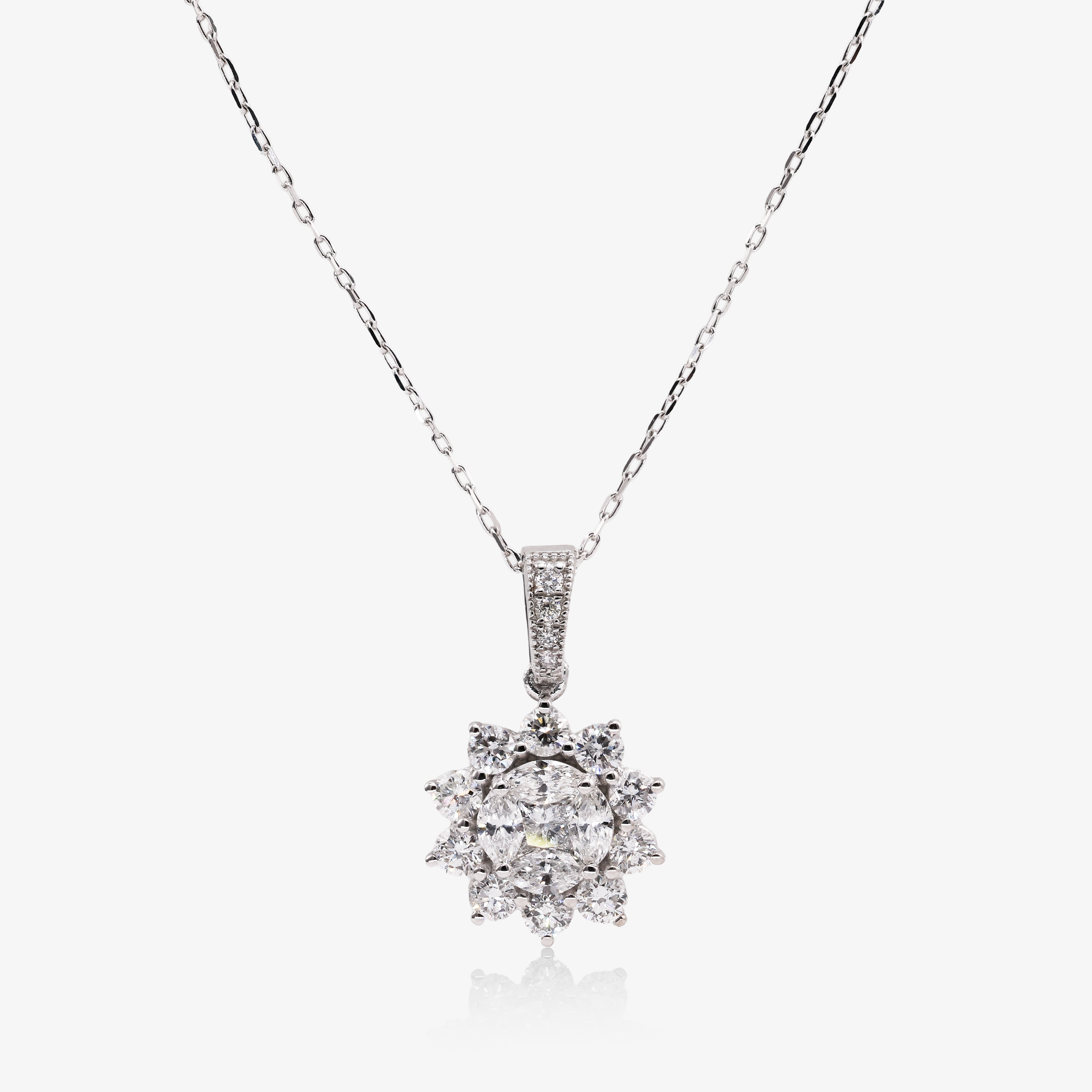 Colier aur 18k cu diamante 0.97 ct