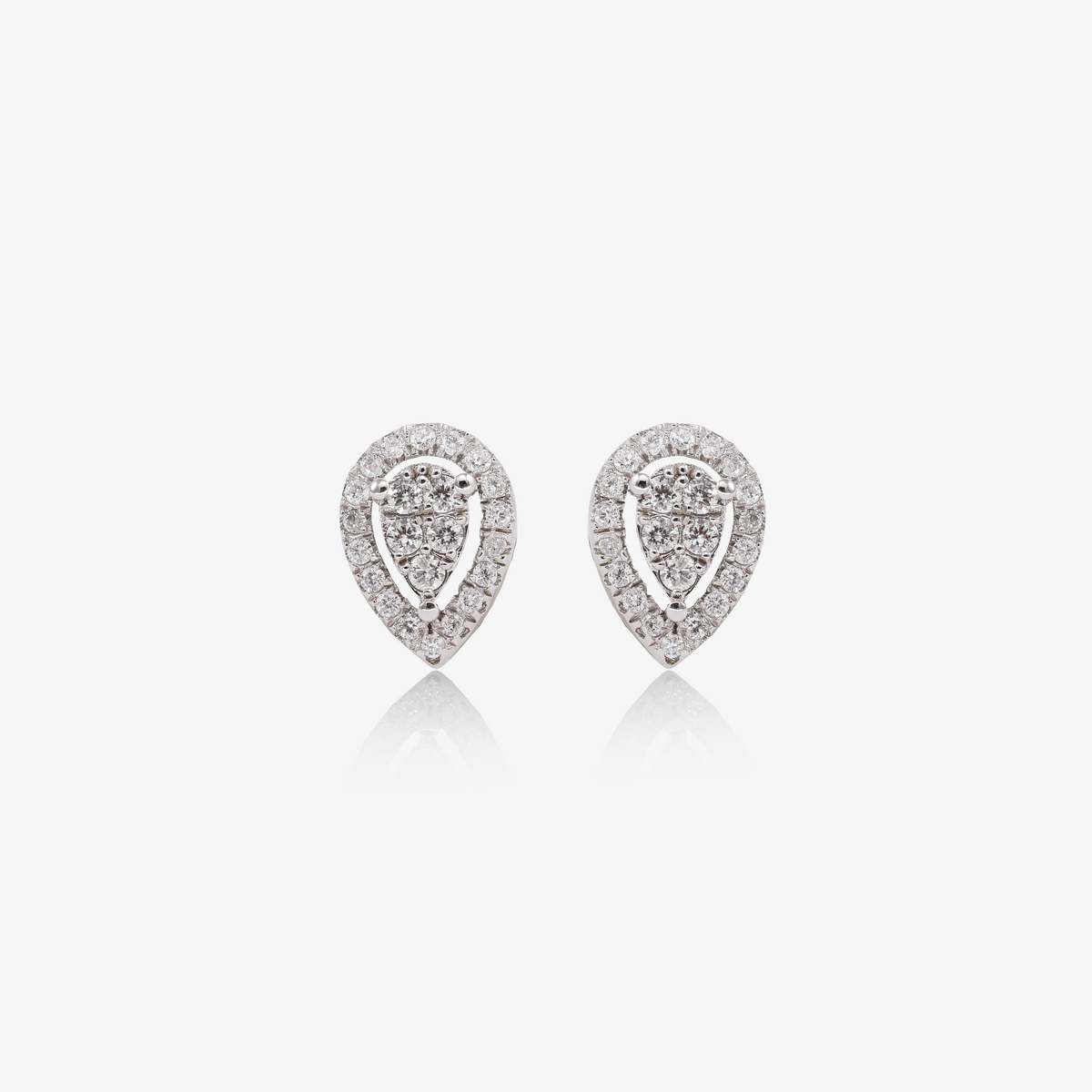 Cercei aur 18k cu diamante 0.13 ct