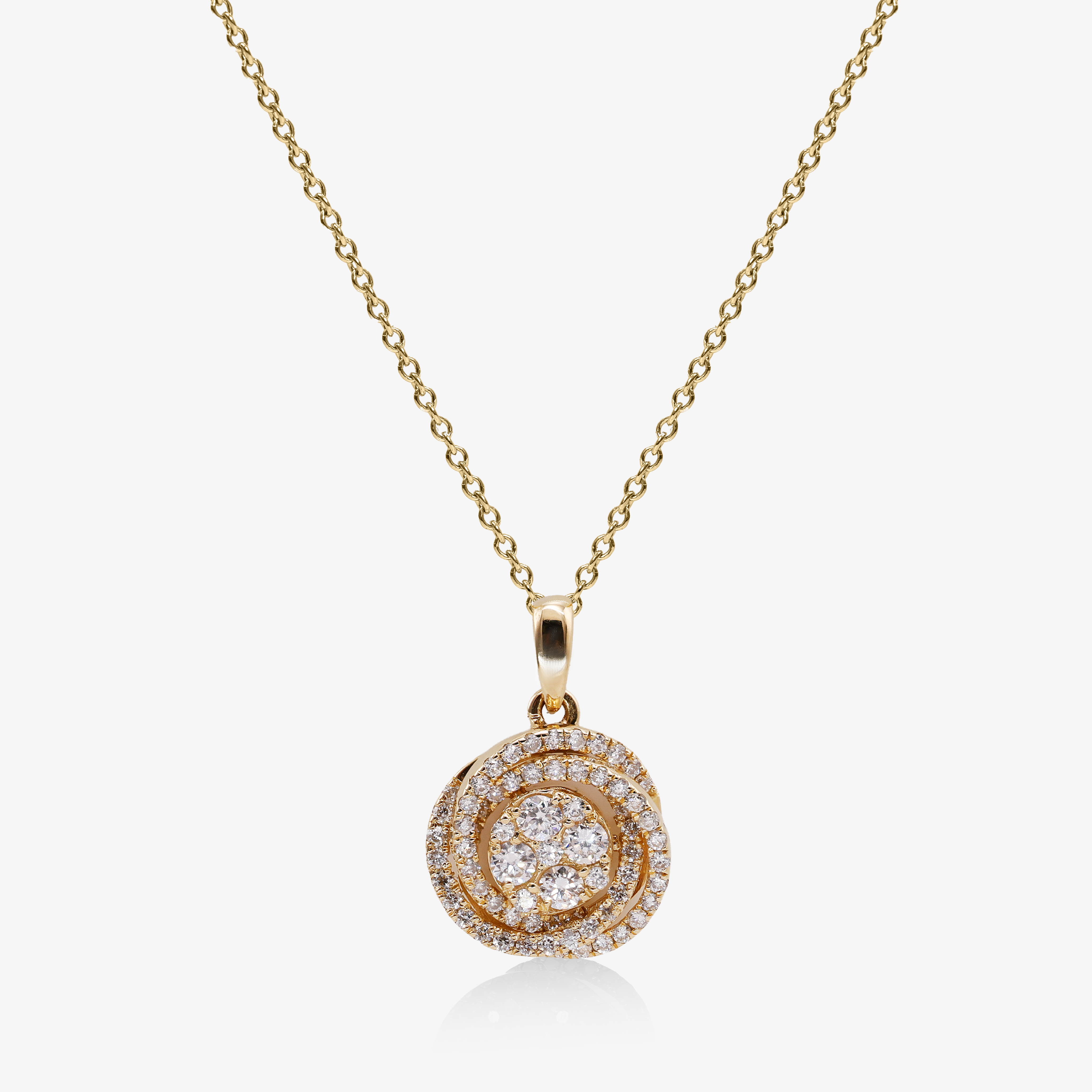 Colier aur 18k cu diamante 0.33 ct