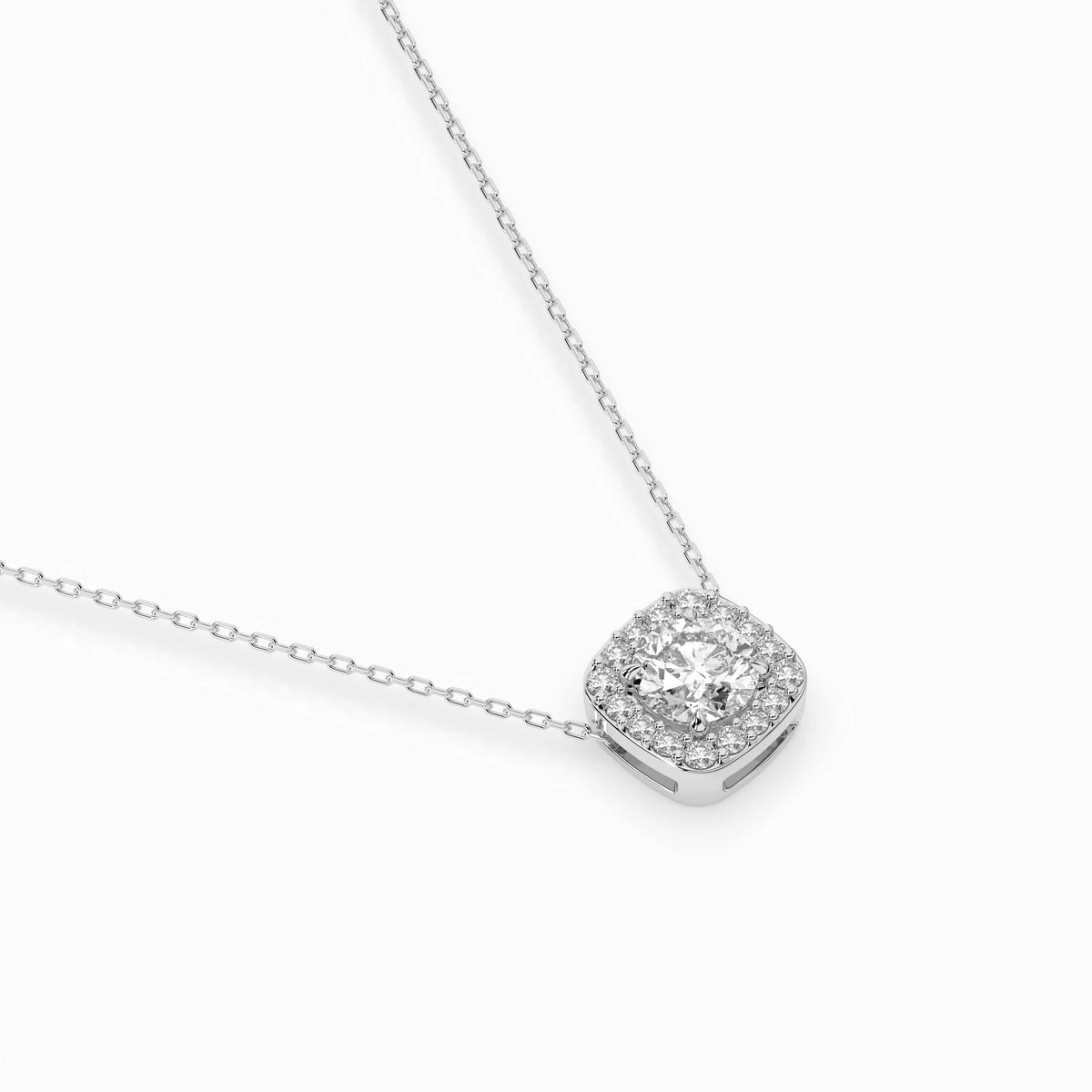 Colier din Aur cu Diamante, Forma Rotund Briliant, 0,50 CT