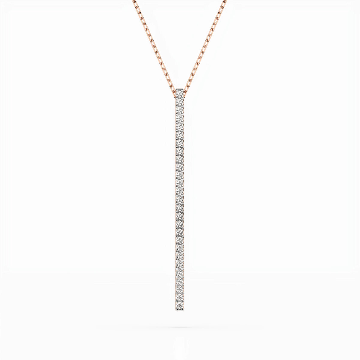Colier din Aur cu Diamante, Forma Rotund Briliant, 0,14 CT