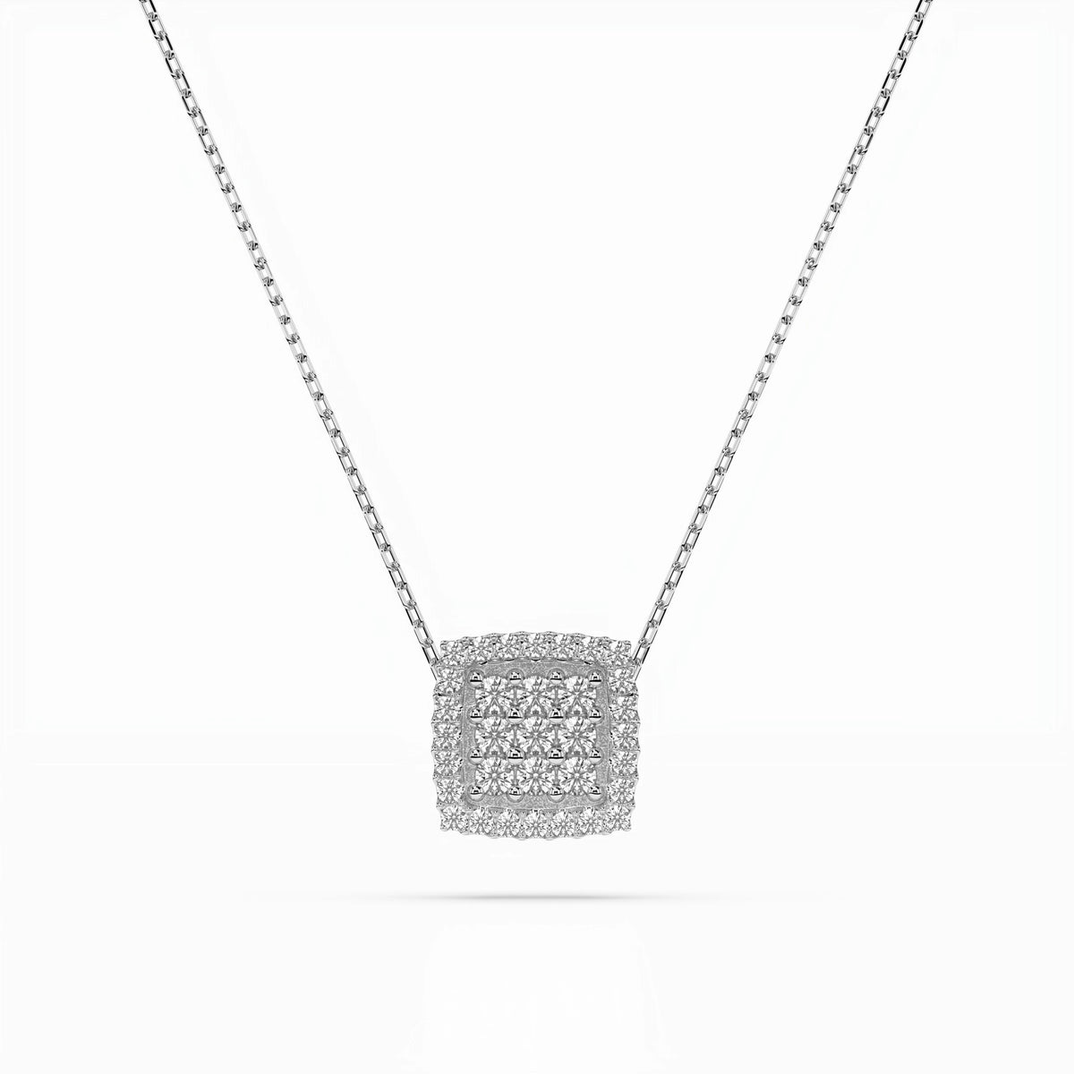 Colier din Aur cu Diamante, Forma Rotund Briliant, 0,26 CT