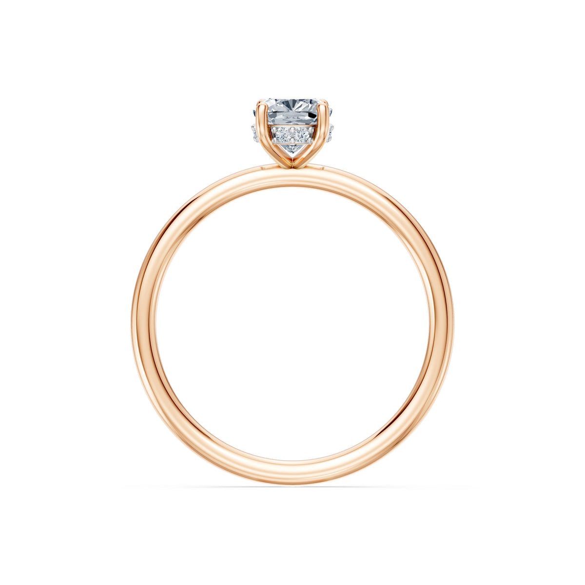 Inel de Logodnă Solitaire din Aur, Diamant Cushion 1,00 CT