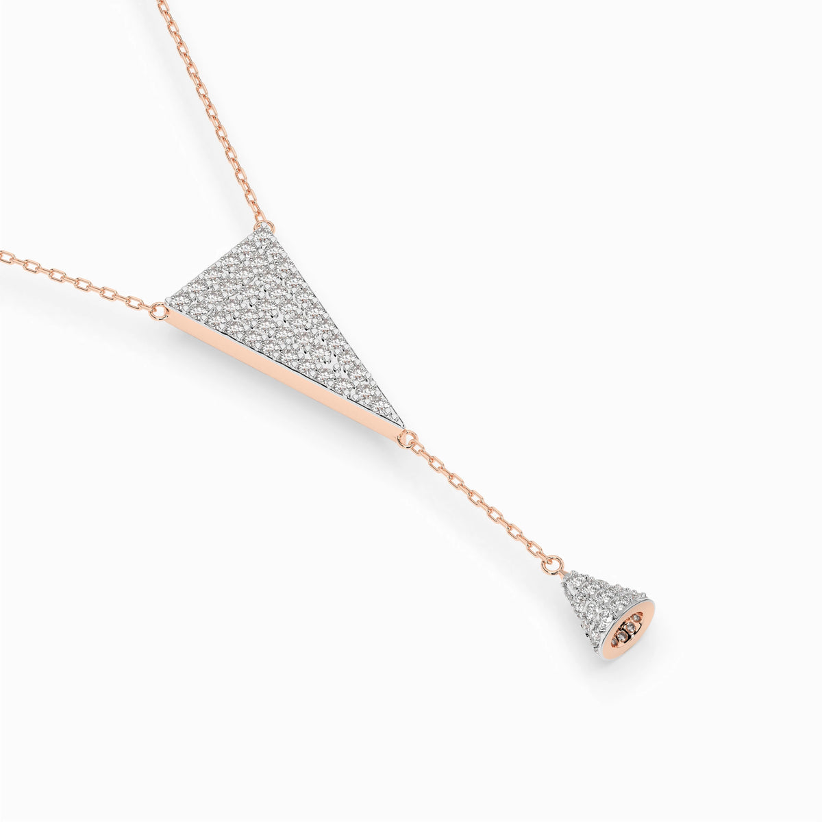 Colier din Aur cu Diamante, Forma Rotund Briliant, 0,41 CT