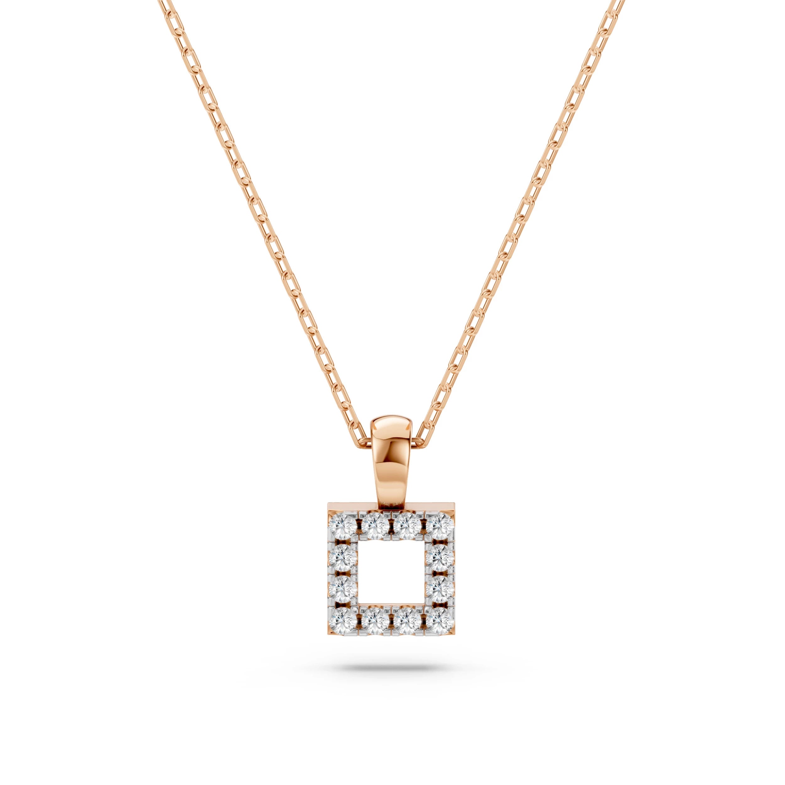 Colier din Aur cu Diamante Rotunde Briliant 0.06 CT
