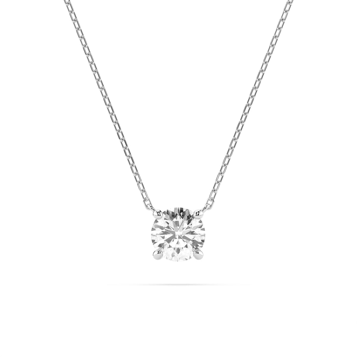 Colier din Aur cu Diamant, Forma Rotund Briliant, 0,40 CT