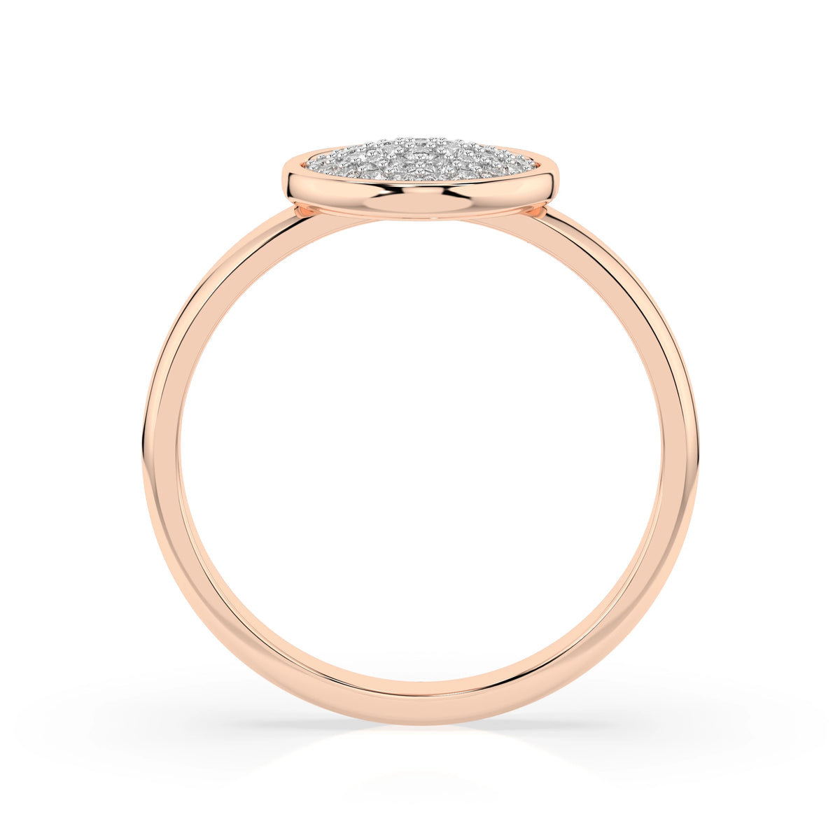 Inel din Aur cu Diamante, Forma Rotund Briliant, 0,23 CT