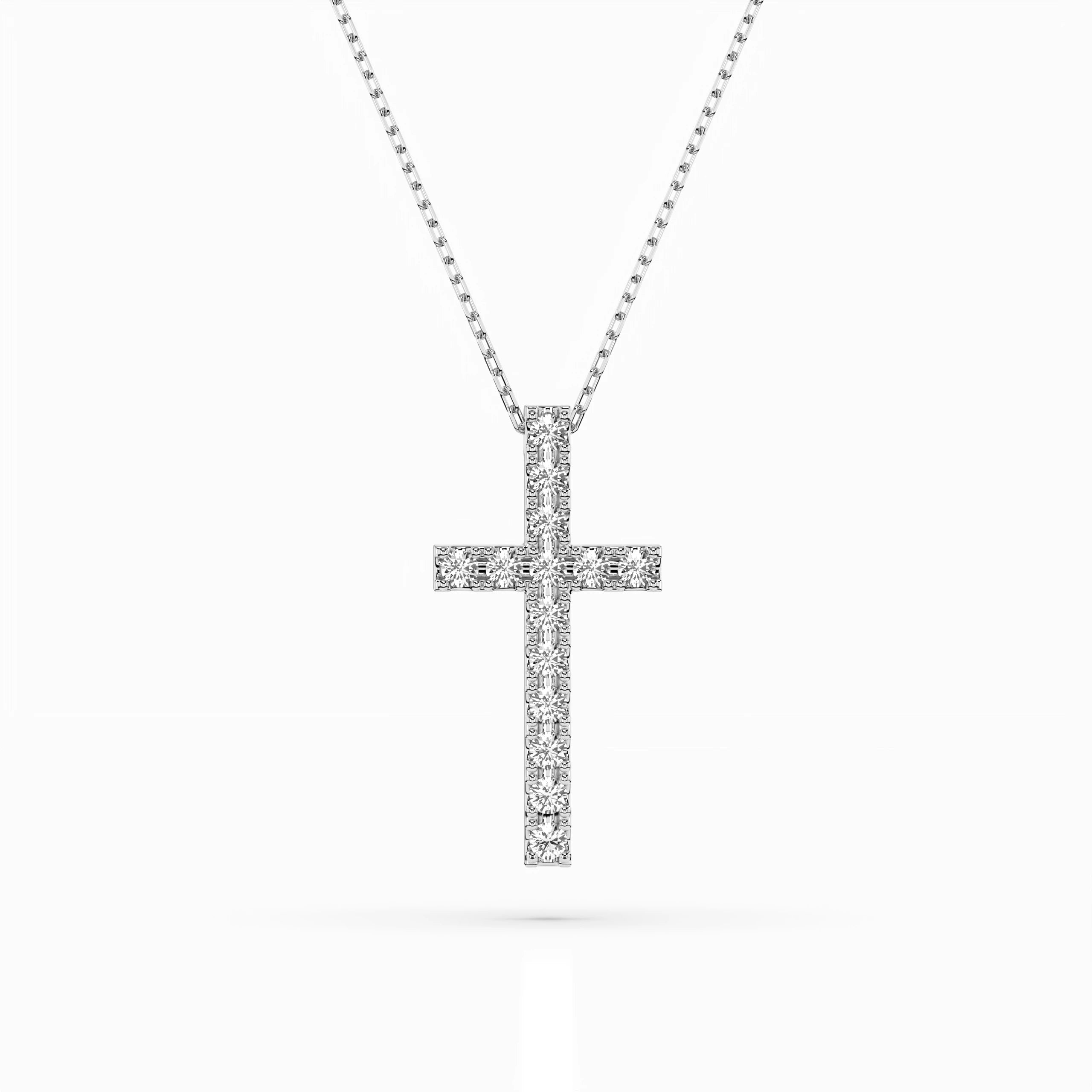 Colier din Aur cu Diamante Rotunde Briliant 0.20 CT