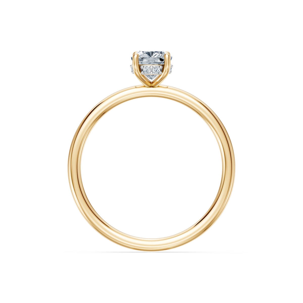 Inel de Logodnă Solitaire din Aur, Diamant Cushion 1,00 CT