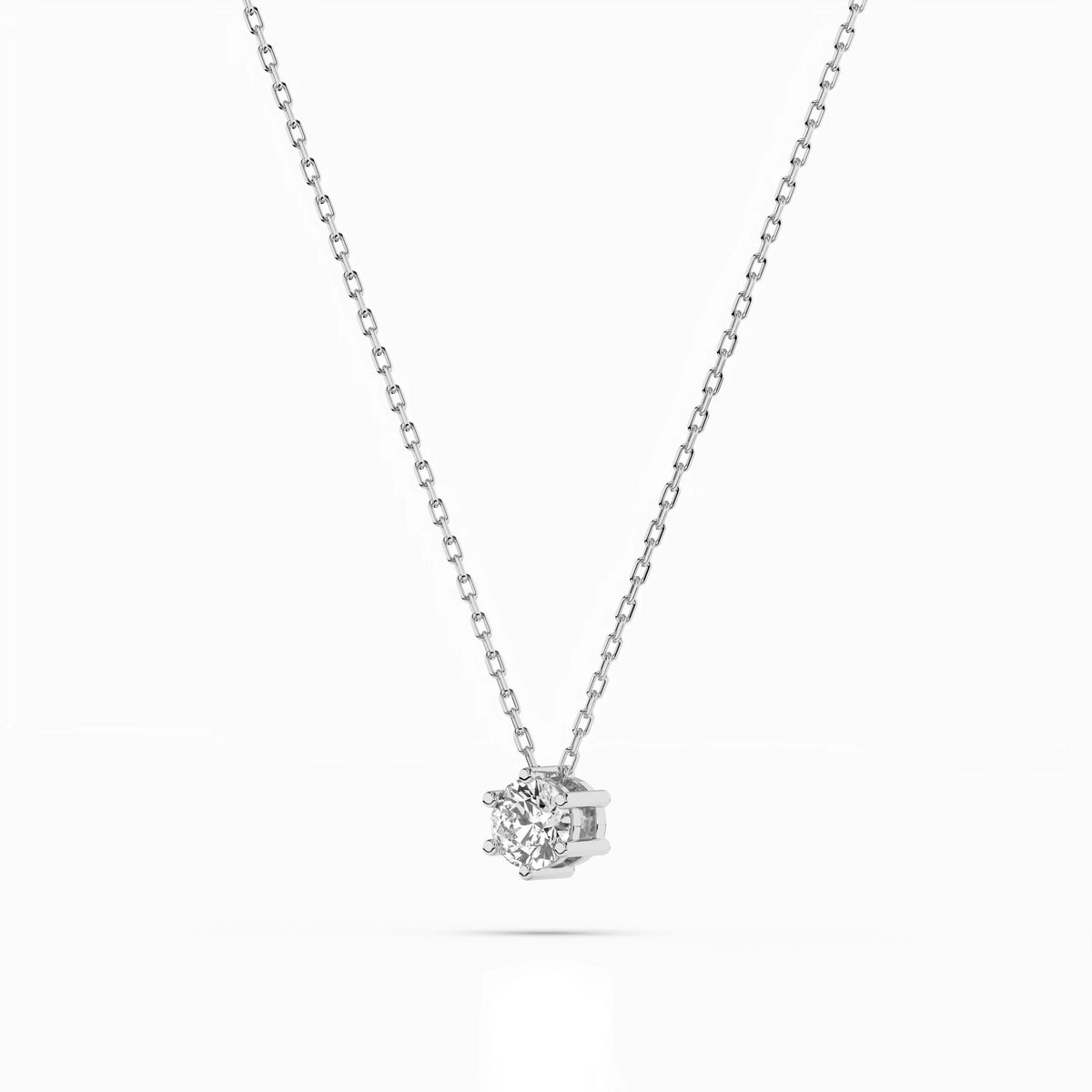 Colier din Aur cu Diamant, Forma Rotund Briliant, 0,15 CT