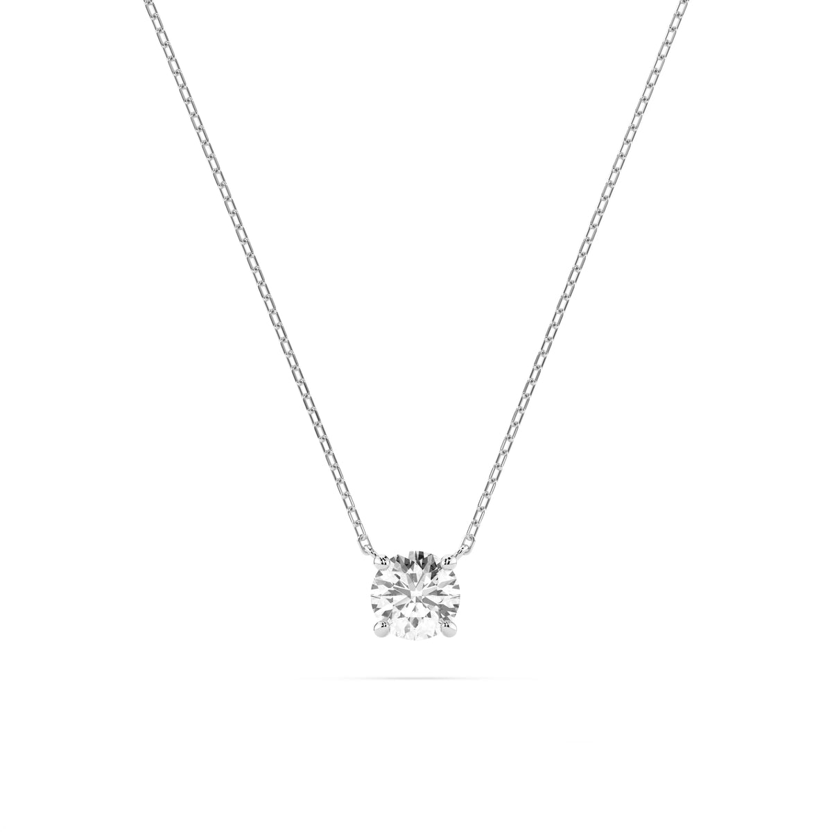 Colier din Aur cu Diamant, Forma Rotund Briliant, 0,40 CT