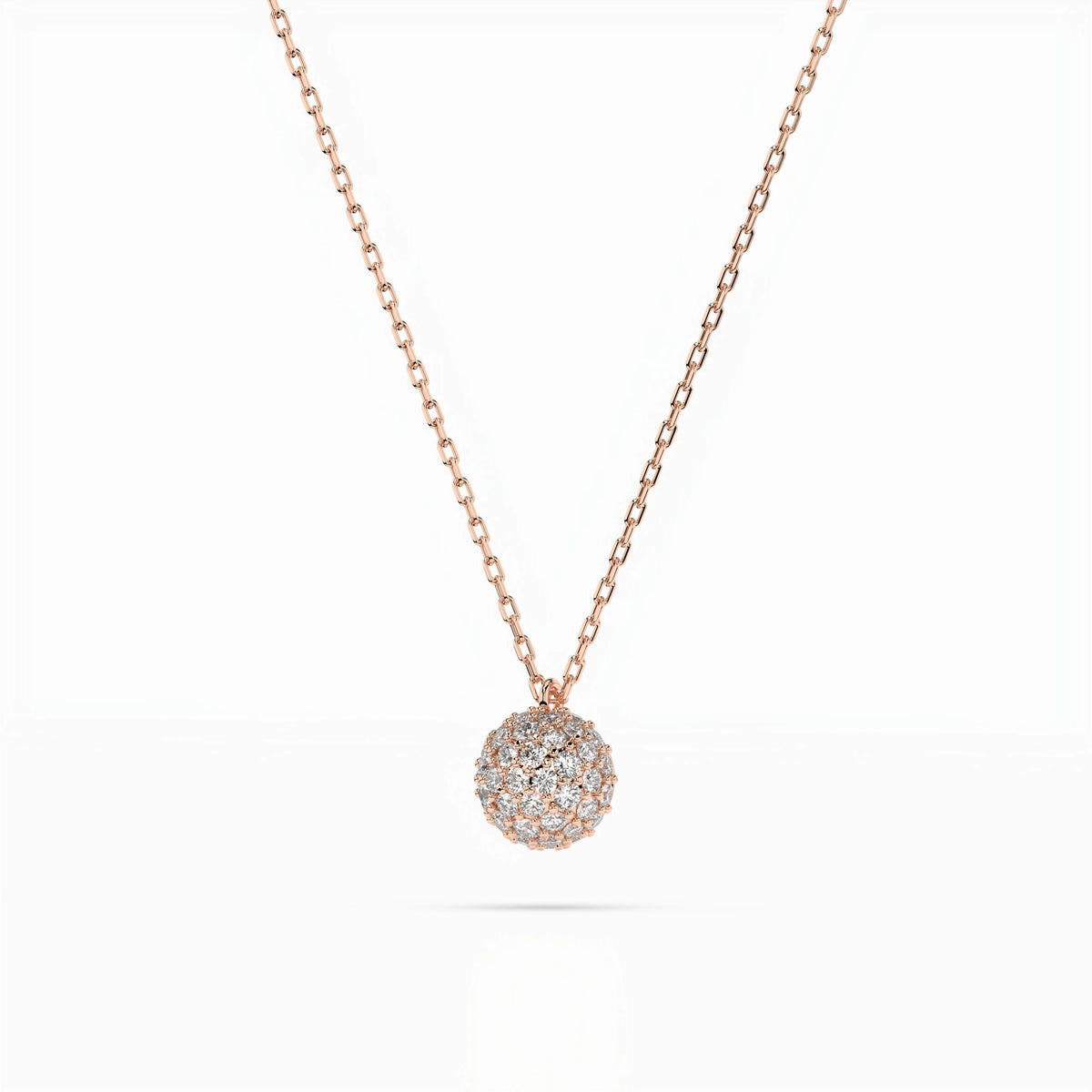 Colier din Aur cu Diamante, Forma Rotund Briliant, 0,23 CT