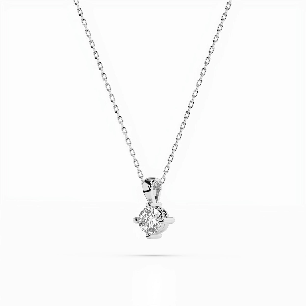 Colier din Aur cu Diamant, Forma Rotund Briliant, 0,20 CT