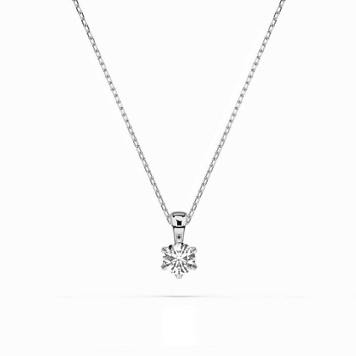 Colier din Aur cu Diamant, Forma Rotund Briliant, 0,20 CT