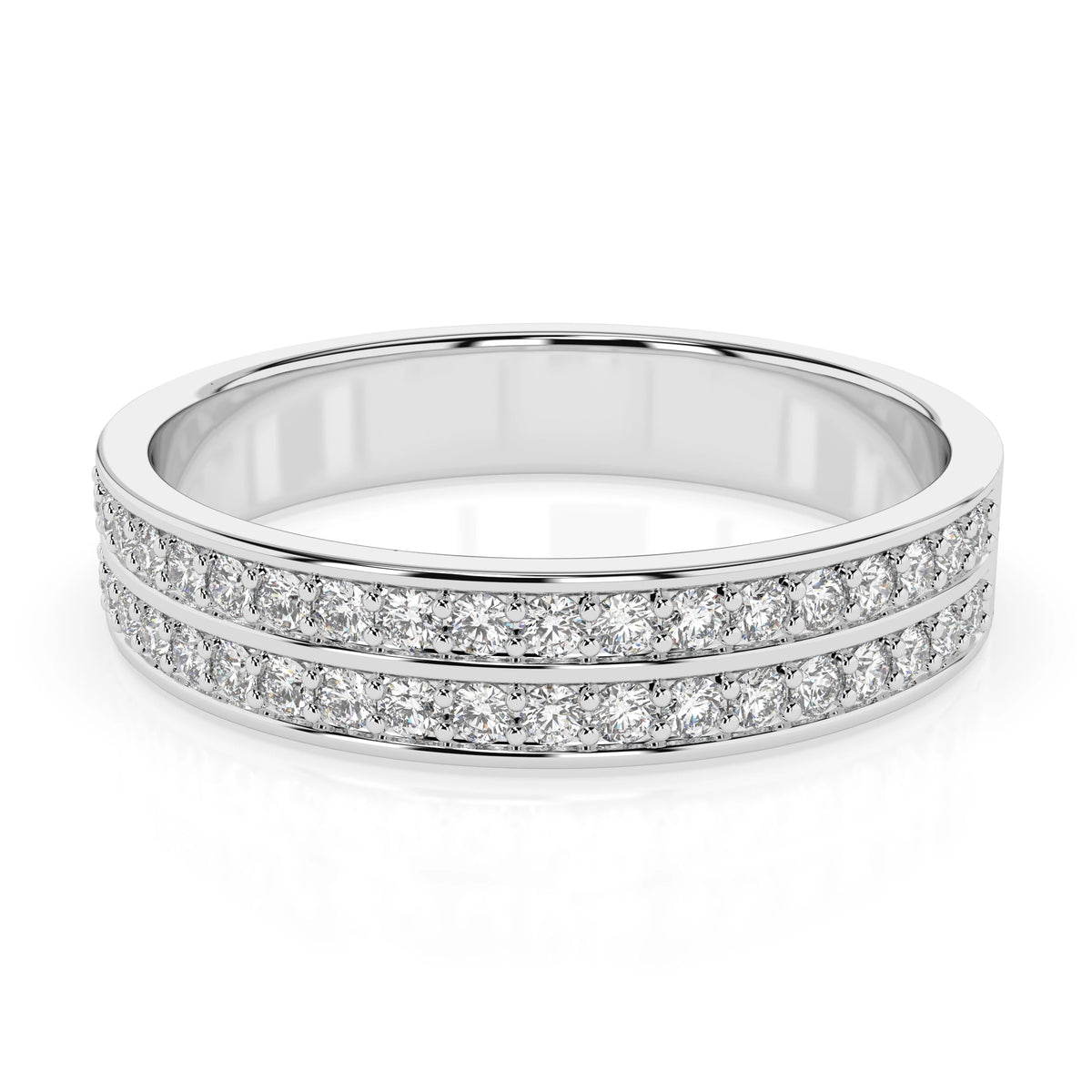 Inel din Aur cu Diamante, Forma Rotund Briliant, 0,37 CT