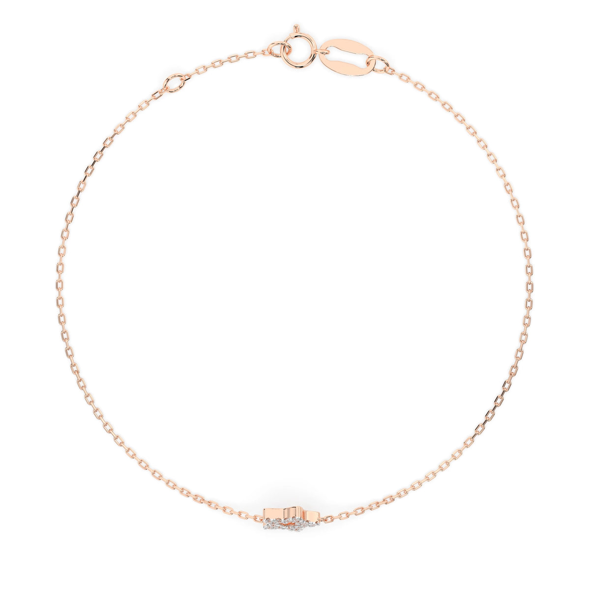 Brățară din Aur cu Diamante, Forma Rotund Briliant, 0,08 CT