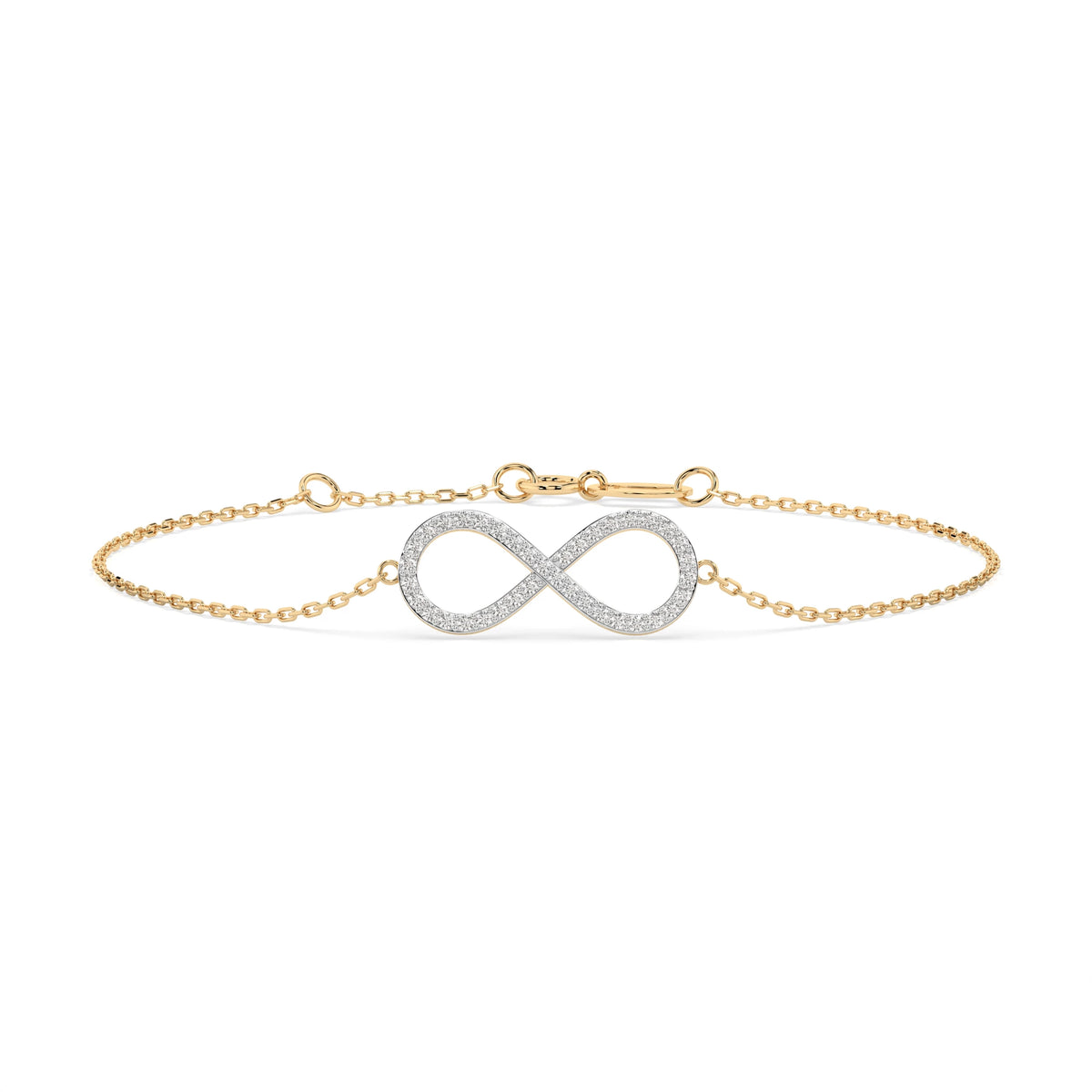 Brățară din Aur cu Diamante, Forma Rotund Briliant, 0,19 CT
