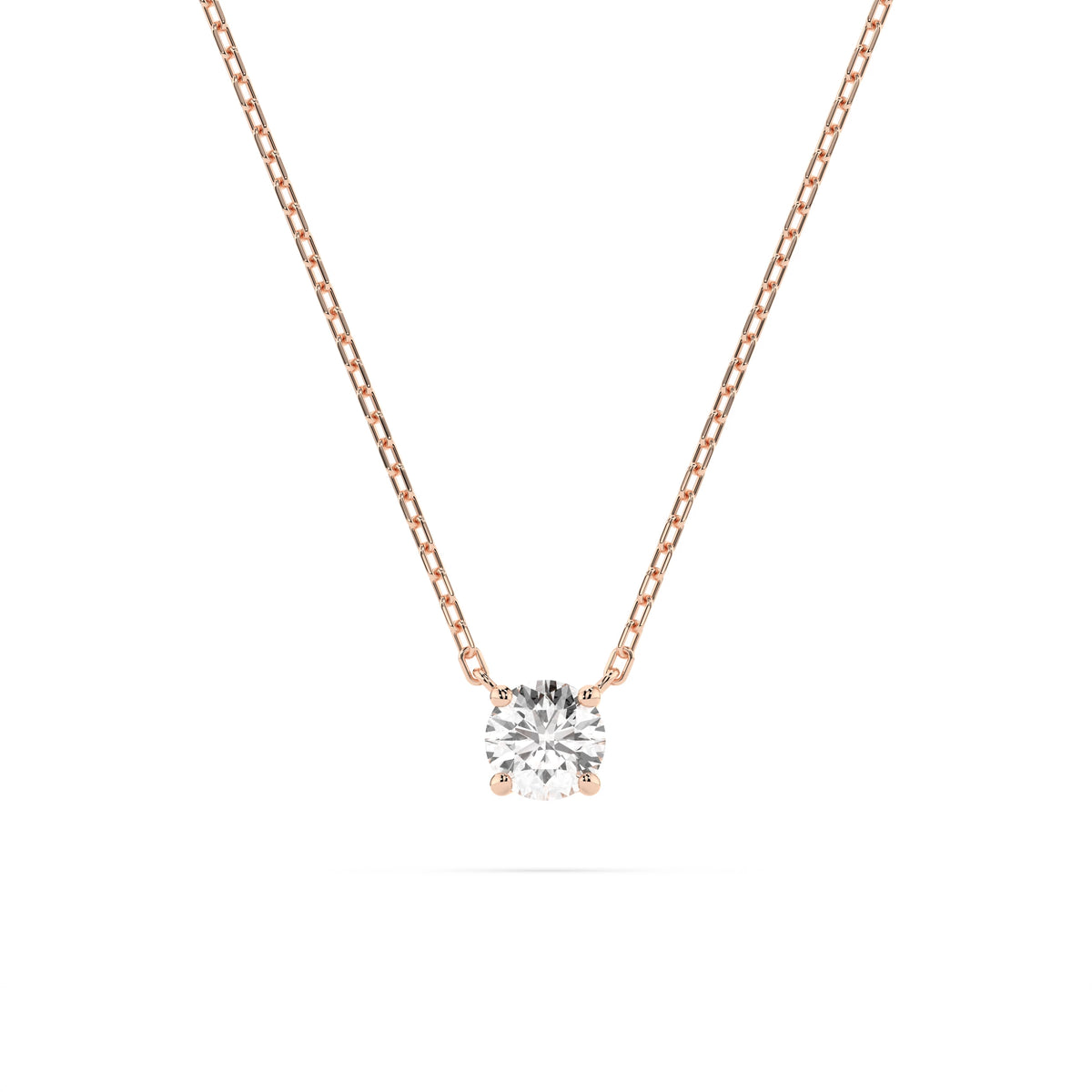 Colier din Aur cu Diamant, Forma Rotund Briliant, 0,20 CT