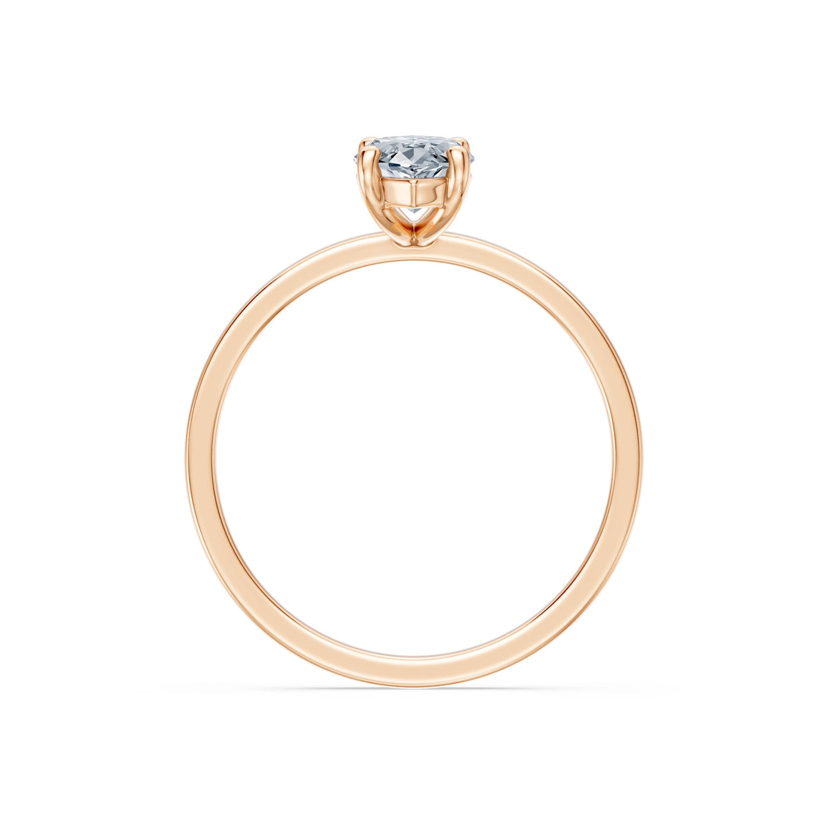 Inel de Logodnă Solitaire din Aur, Diamant Marquise 1,00 CT