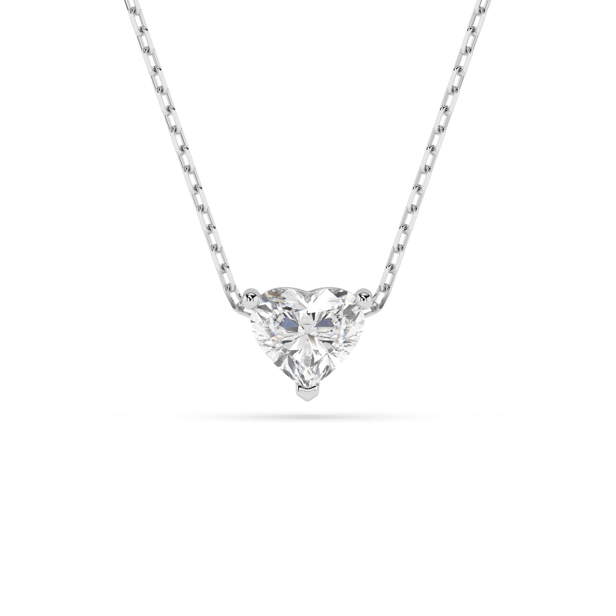 Colier din Aur cu Diamant, Forma Inimă, 0,30 CT